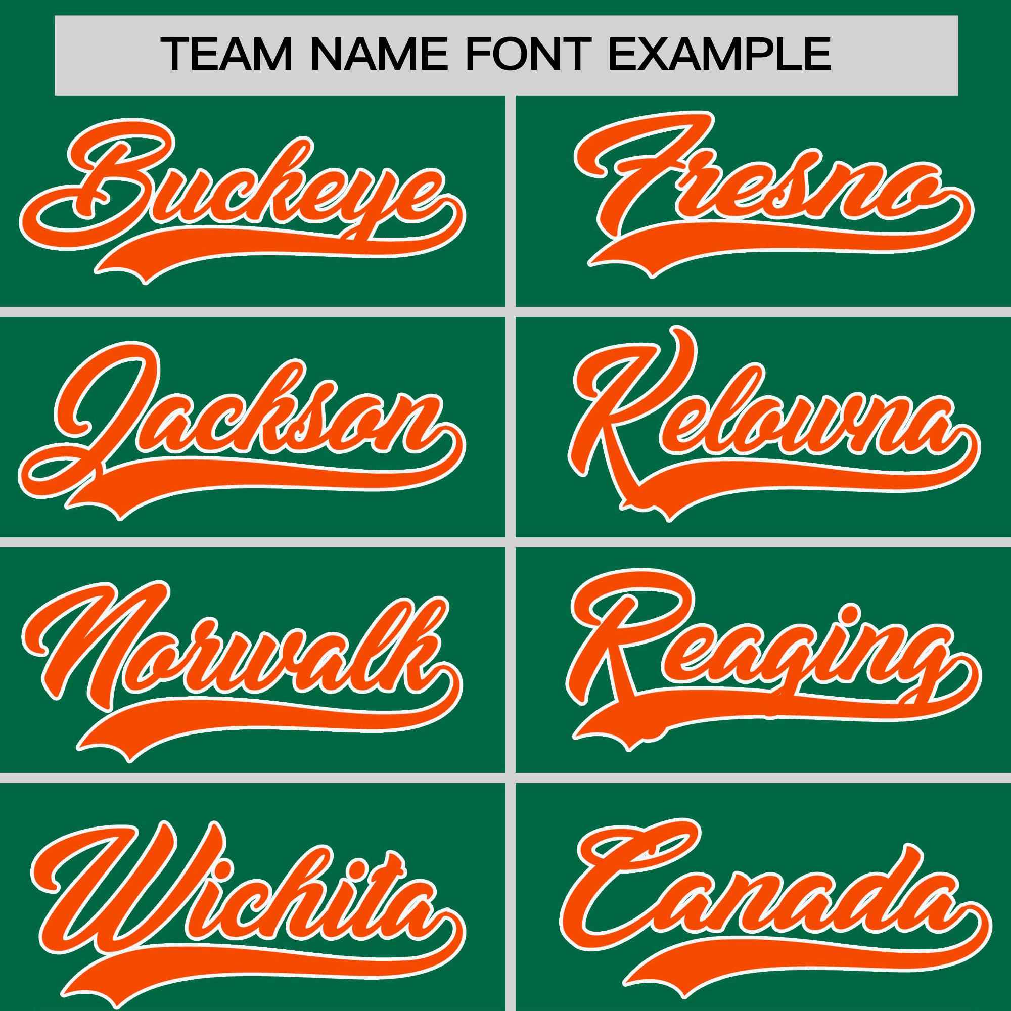 Custom Kelly Green Orange-White Stripe Fashion Raglan Sleeves Authentic Two-Button Softball Jersey
