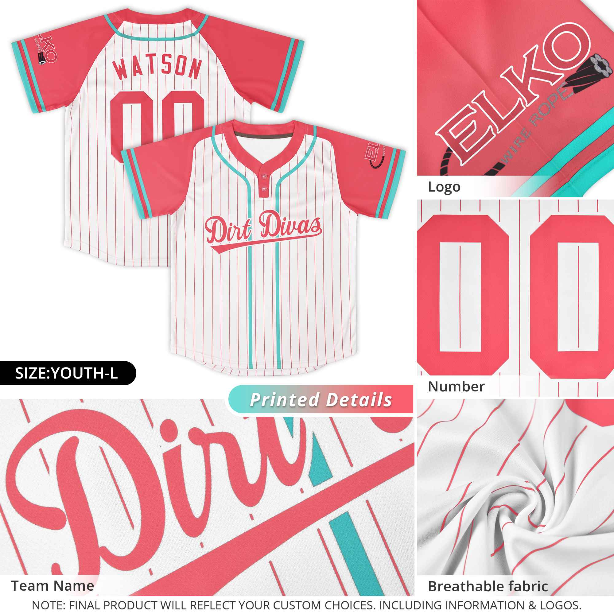 Custom Olive Black-Cream Stripe Fashion Raglan Sleeves Authentic Two-Button Softball Jersey