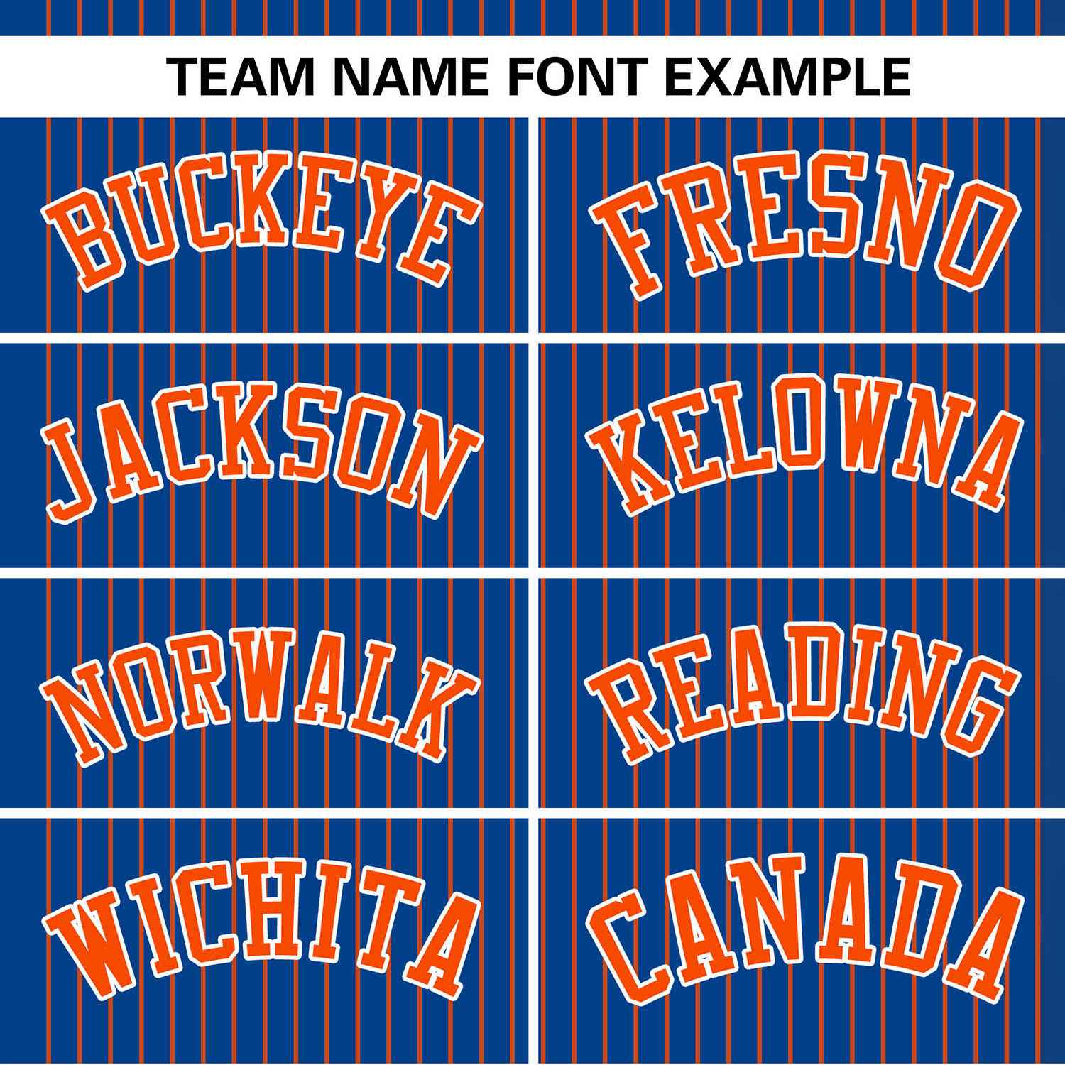 Custom Royal Orange Stripe Fashion Authentic Two-Button Softball Jersey