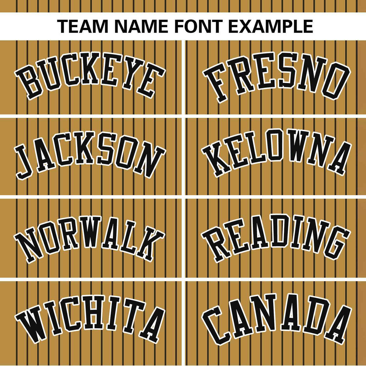 Custom Old Gold Black Stripe Fashion Authentic Two-Button Softball Jersey