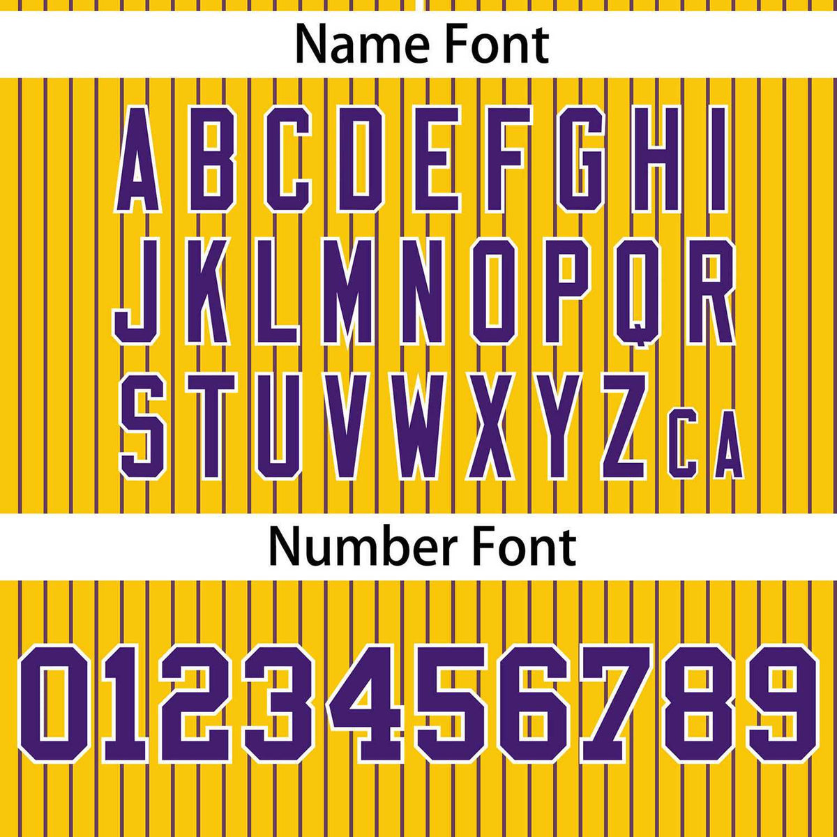 Custom Gold Purple Stripe Fashion Authentic Two-Button Softball Jersey