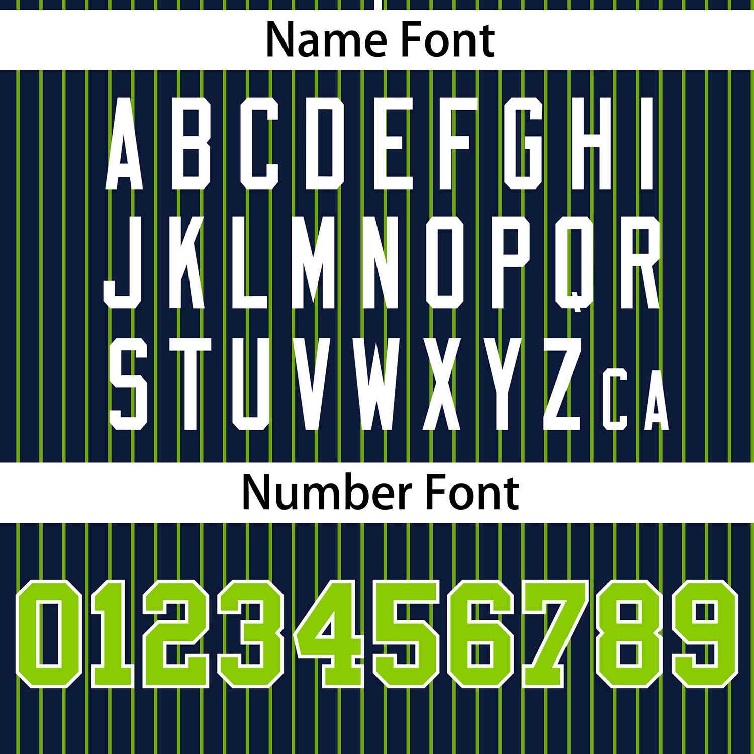 Custom Navy Neon Green Stripe Fashion Authentic Two-Button Softball Jersey