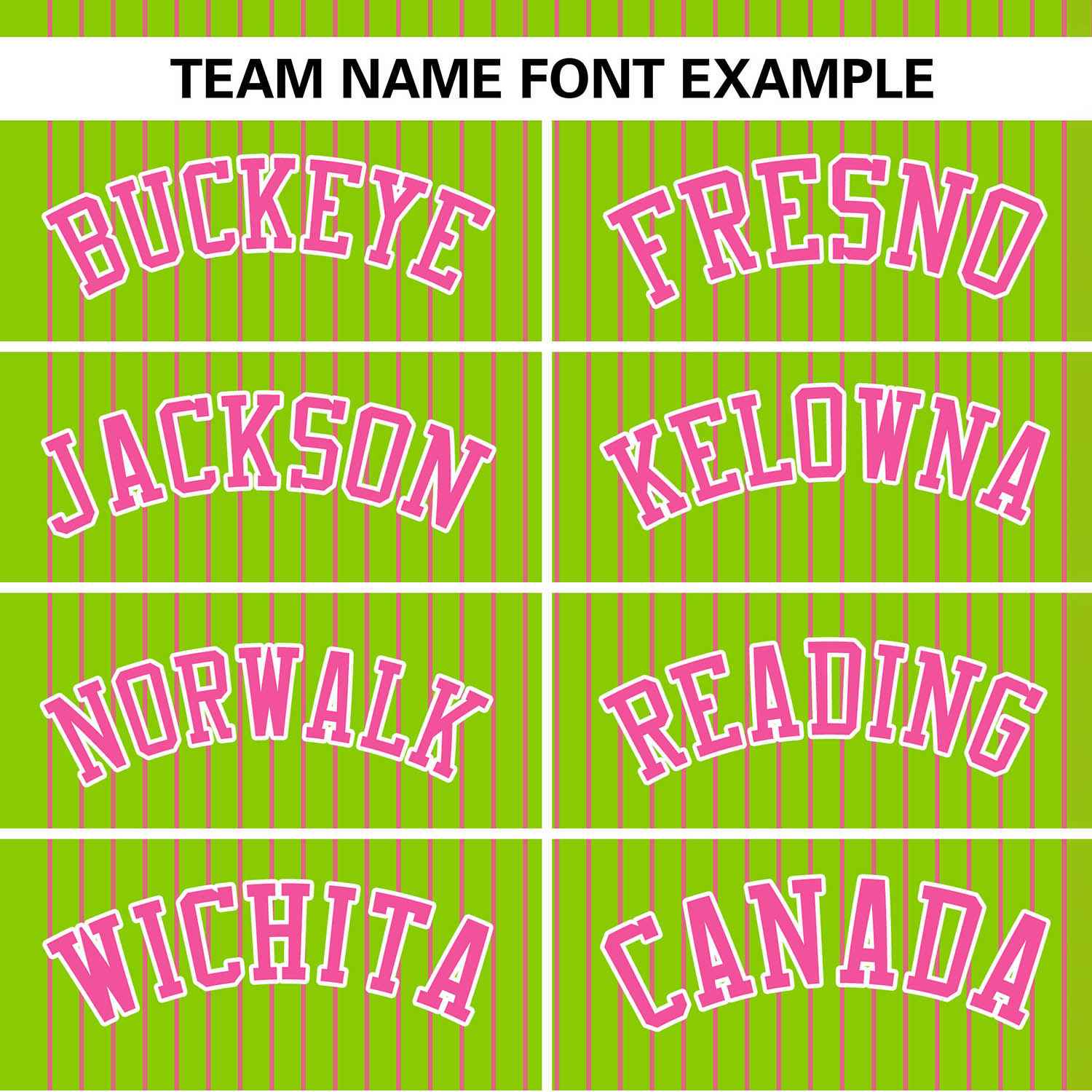 Custom Neon Green Pink Stripe Fashion Authentic Two-Button Softball Jersey