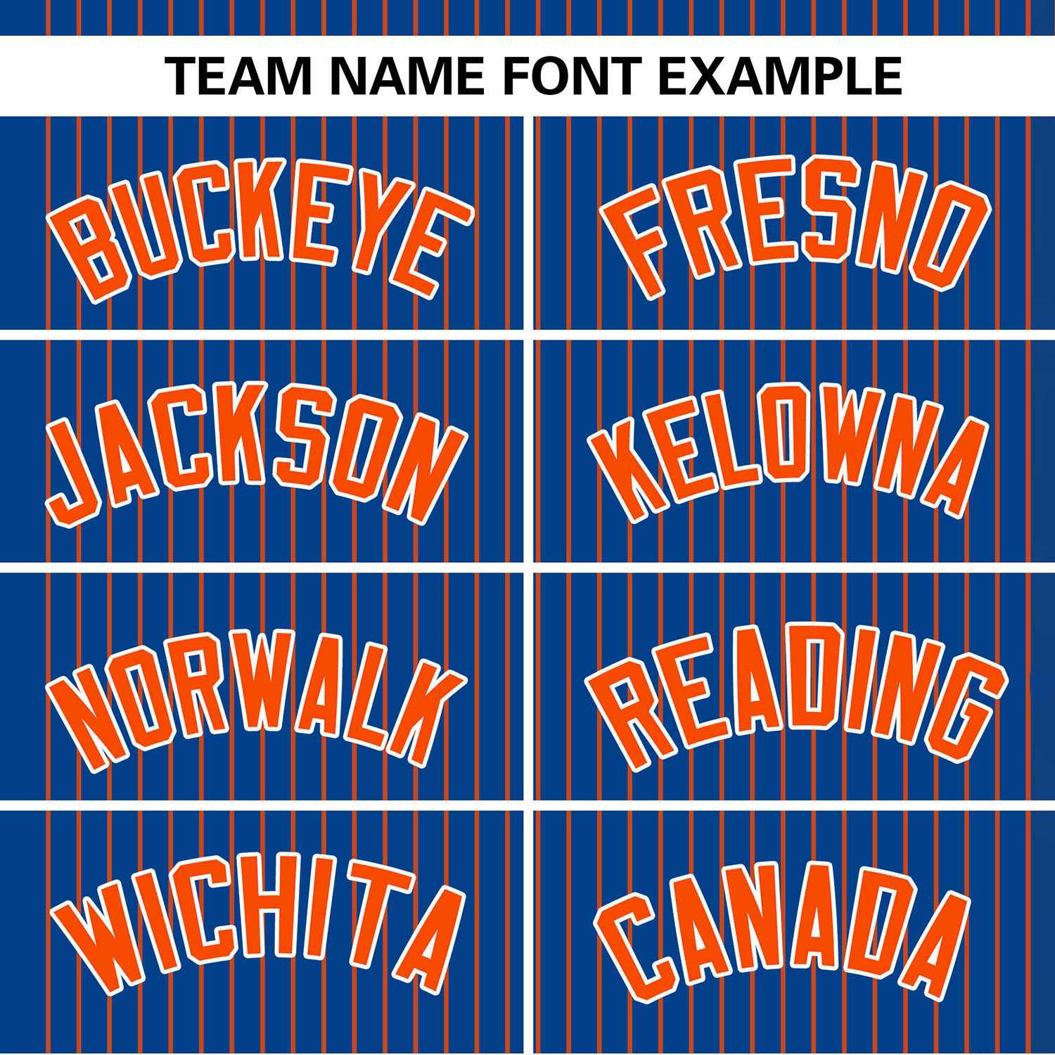 Custom Royal Orange Stripe Fashion Authentic Two-Button Softball Jersey