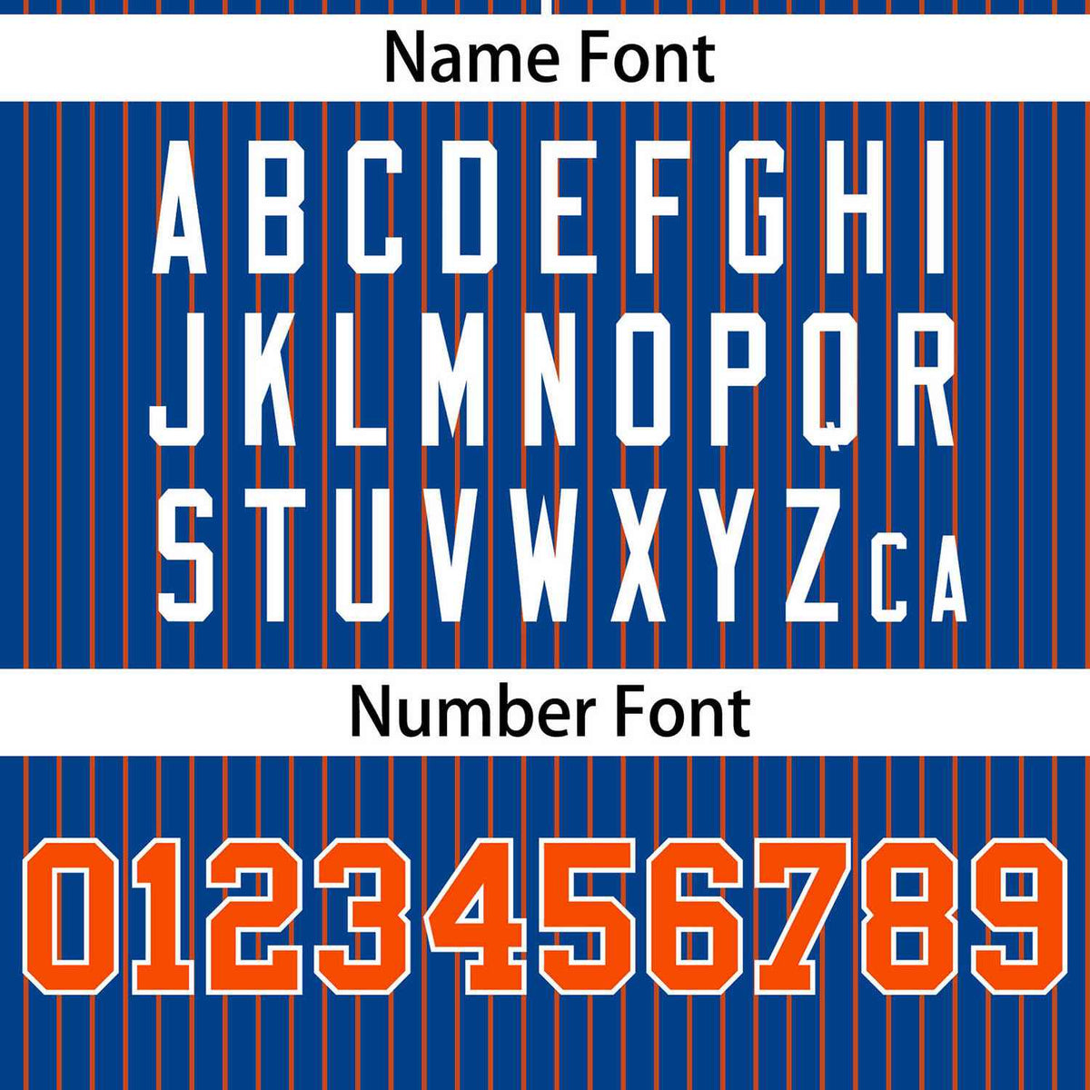 Custom Royal Orange Stripe Fashion Authentic Two-Button Softball Jersey