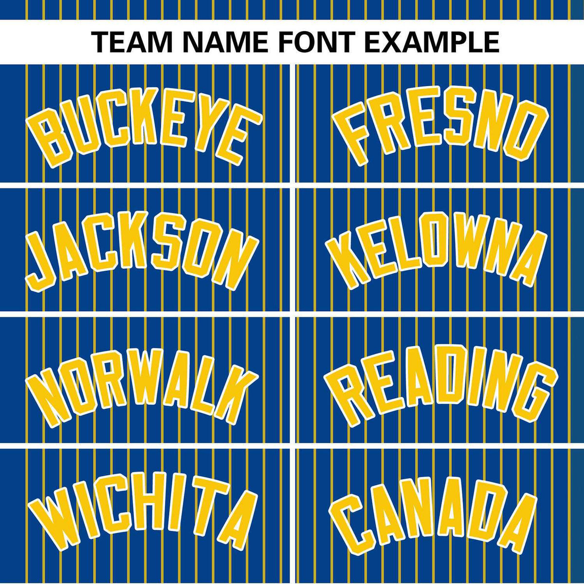 Custom Royal Gold Stripe Fashion Authentic Two-Button Softball Jersey