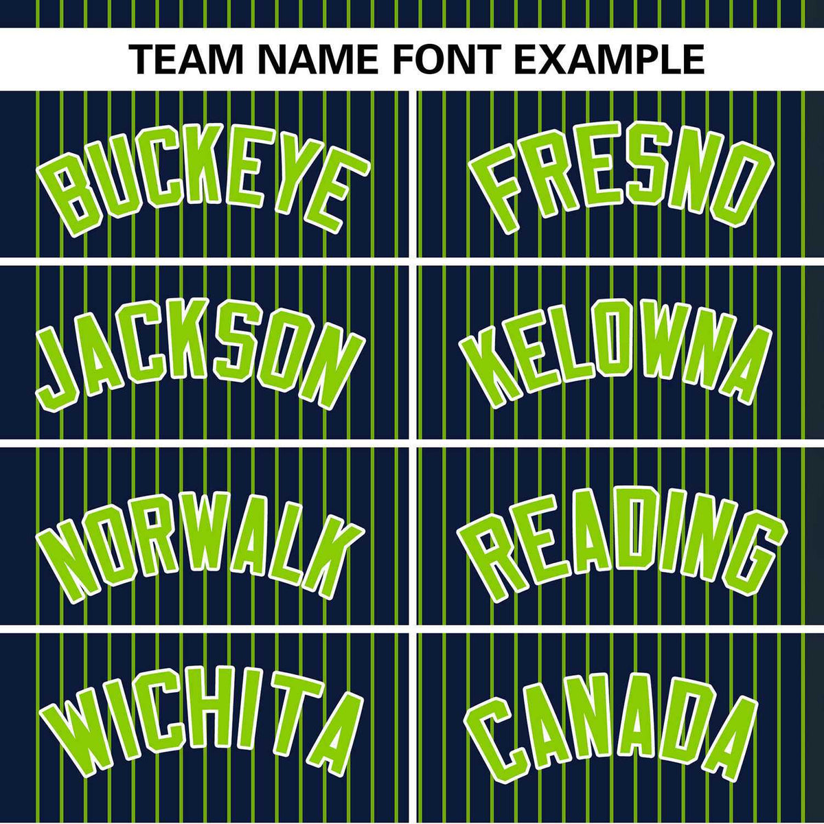 Custom Navy Neon Green Stripe Fashion Authentic Two-Button Softball Jersey