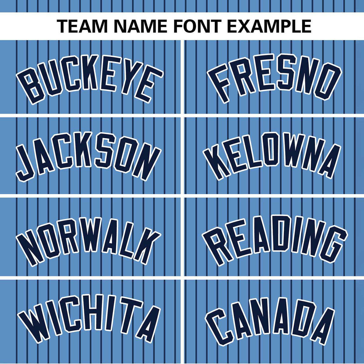 Custom Light Blue Navy Stripe Fashion Authentic Two-Button Softball Jersey