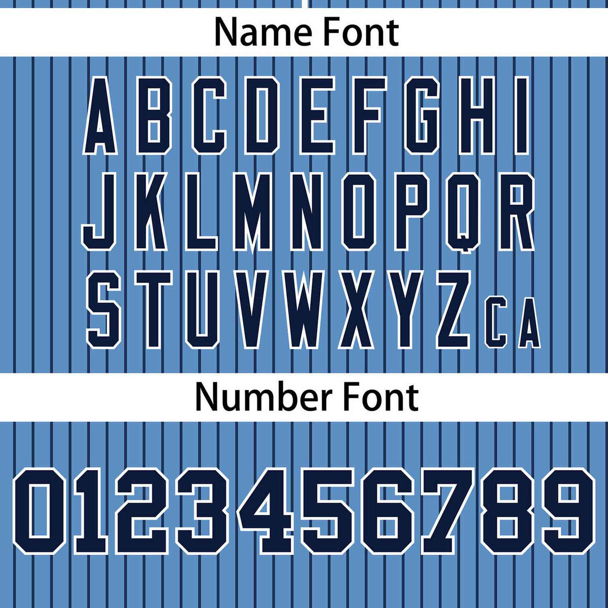 Custom Light Blue Navy Stripe Fashion Authentic Two-Button Softball Jersey