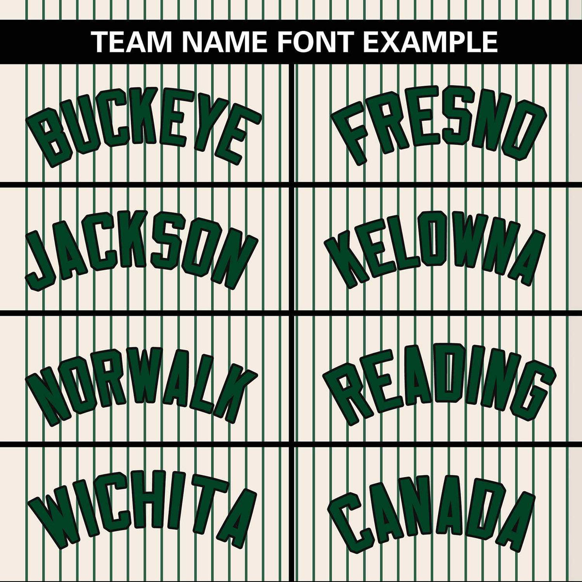 Custom Cream Green Stripe Fashion Authentic Two-Button Softball Jersey