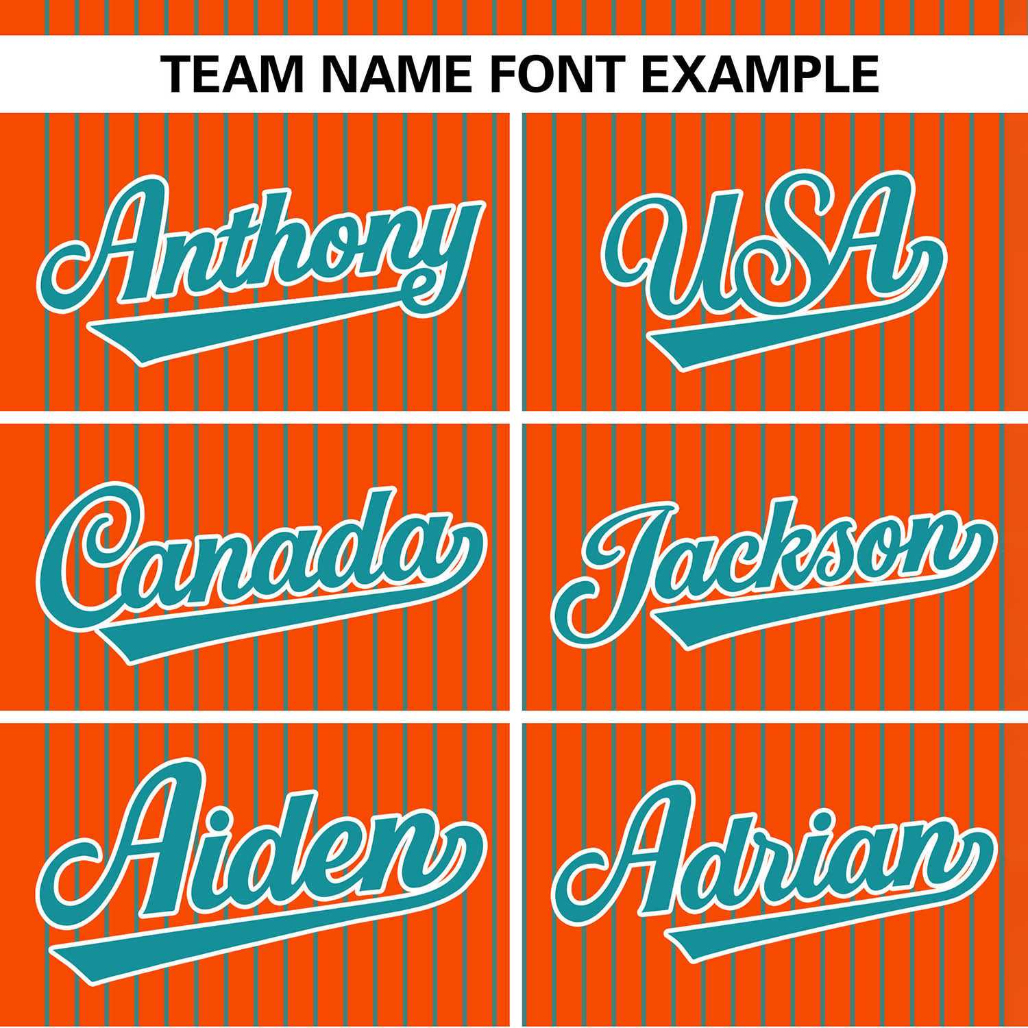 Custom Orange Aqua Stripe Fashion Authentic Two-Button Softball Jersey