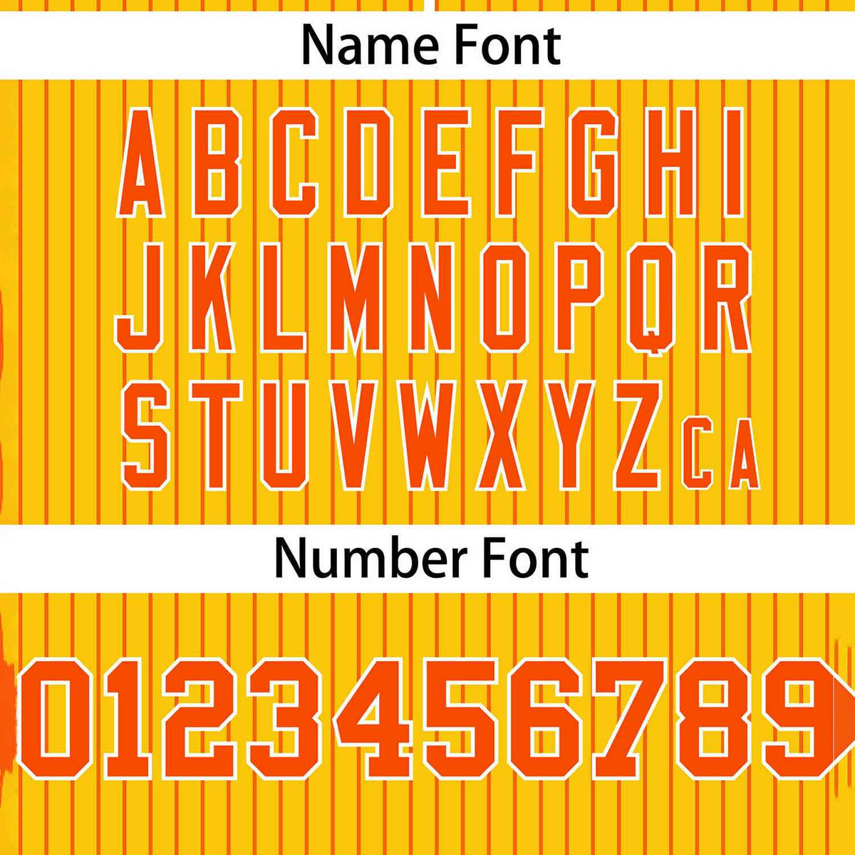 Custom Gold Orange Stripe Fashion Authentic Two-Button Softball Jersey