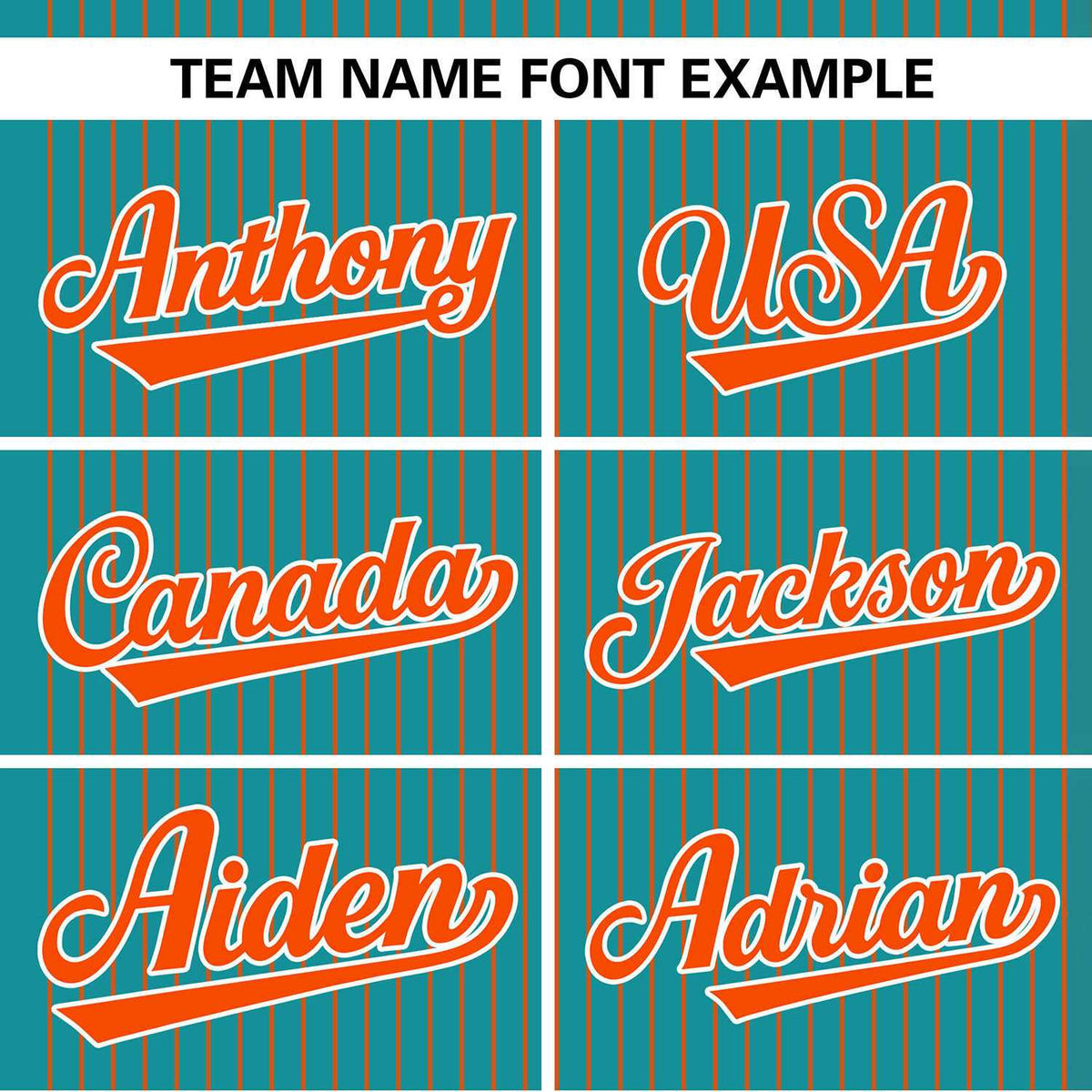 Custom Aqua Orange Stripe Fashion Authentic Two-Button Softball Jersey