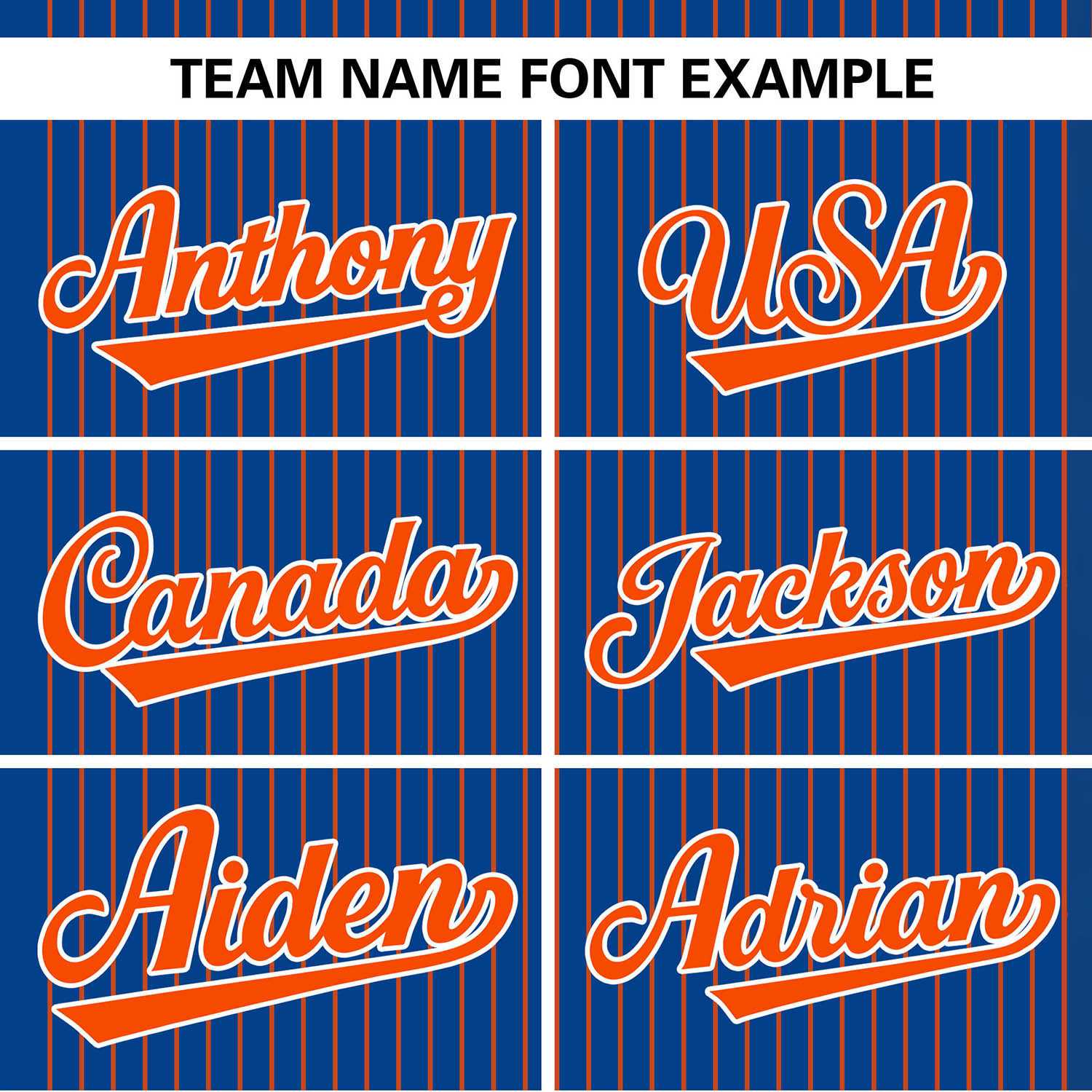 Custom Royal Orange Stripe Fashion Authentic Two-Button Softball Jersey