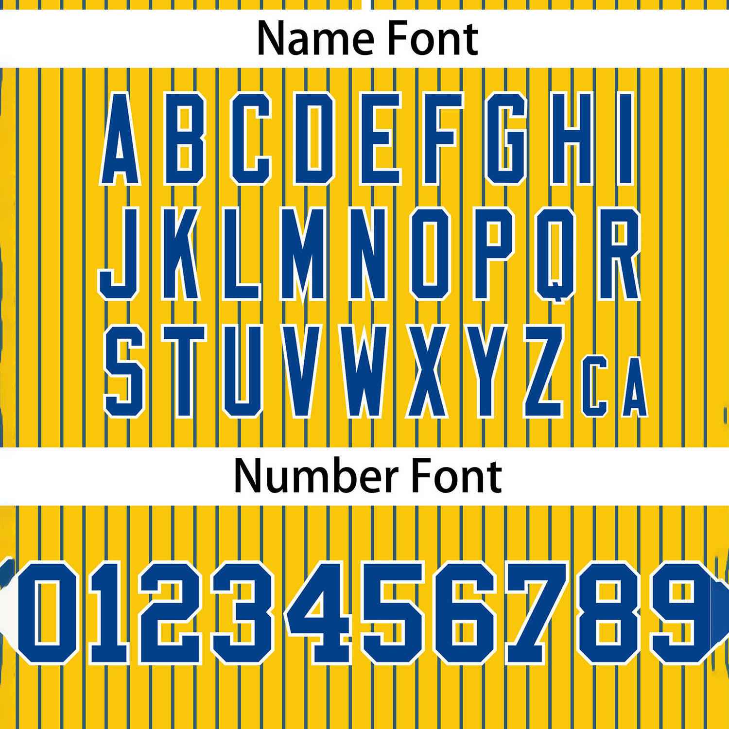 Custom Gold Royal Stripe Fashion Authentic Two-Button Softball Jersey