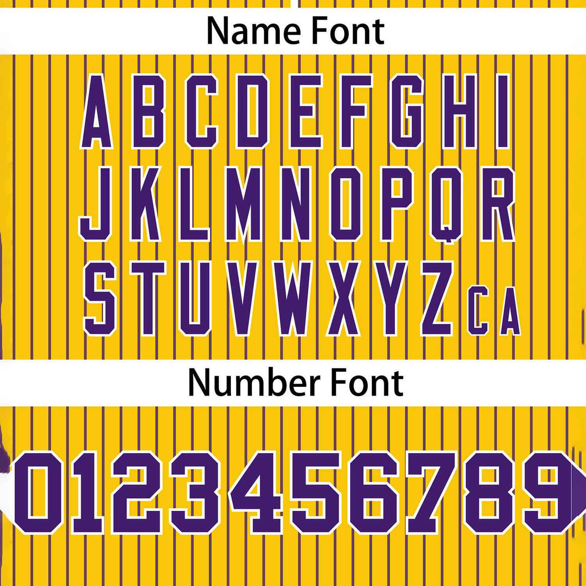 Custom Gold Purple Stripe Fashion Authentic Two-Button Softball Jersey