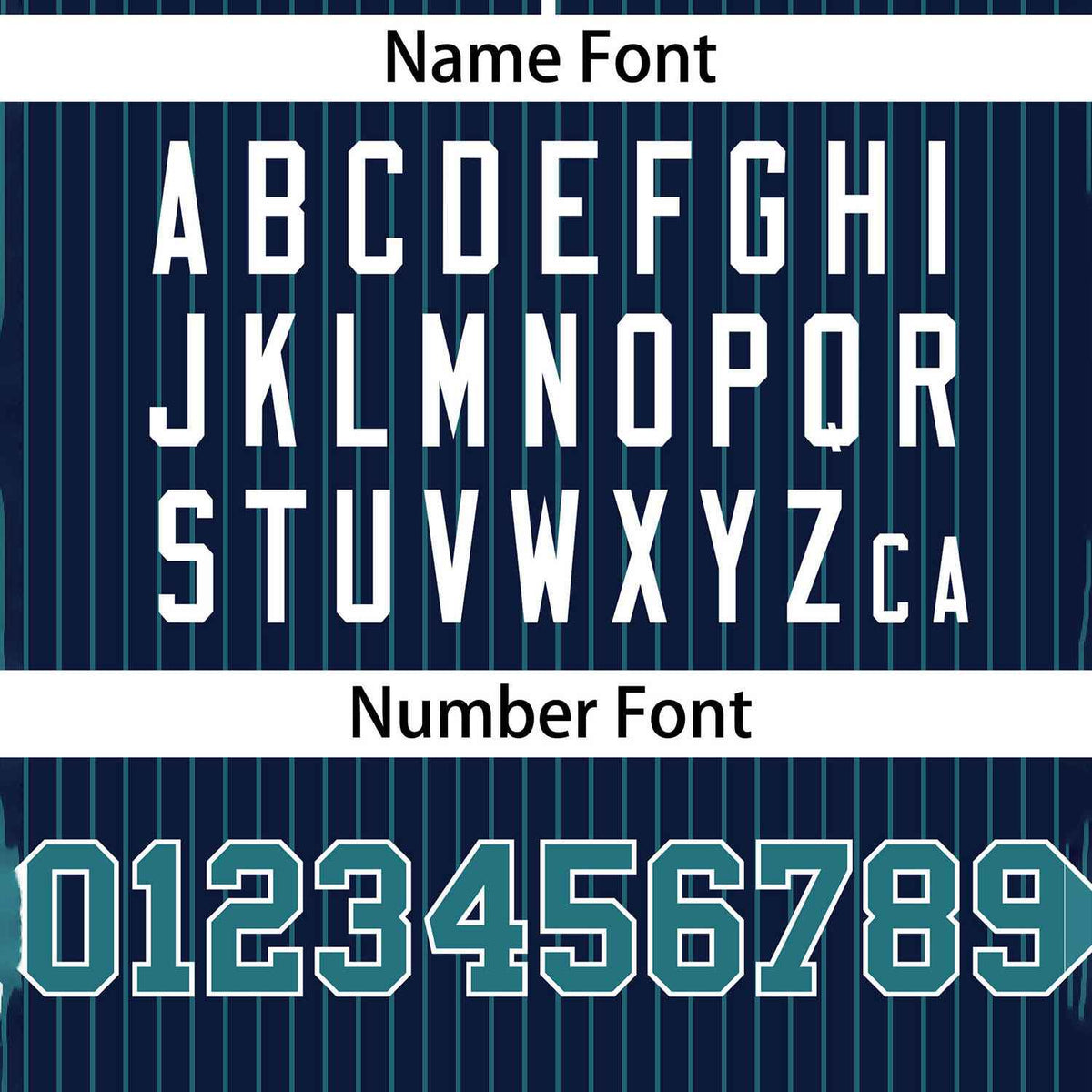 Custom Navy Aqua Stripe Fashion Authentic Two-Button Softball Jersey