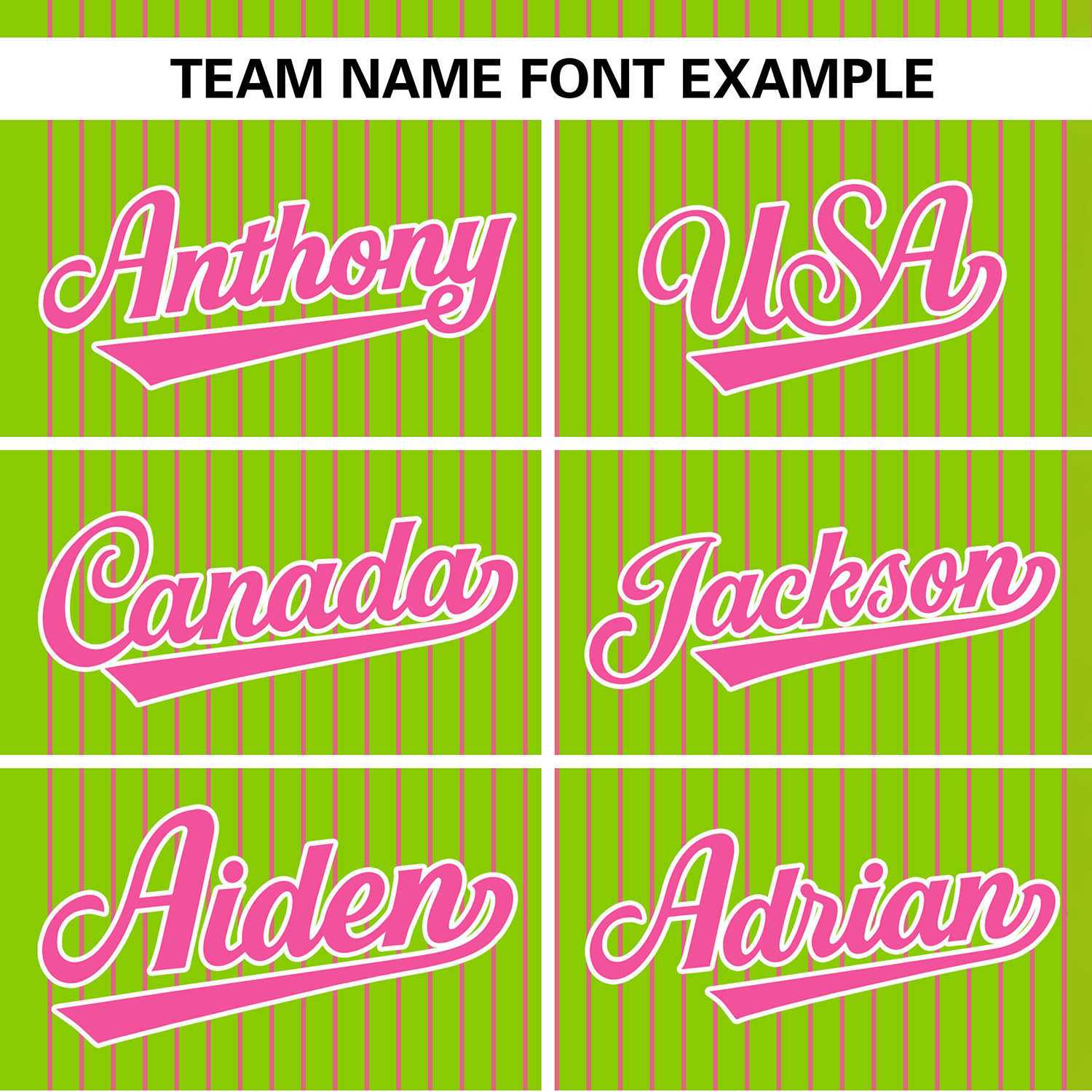 Custom Neon Green Pink Stripe Fashion Authentic Two-Button Softball Jersey