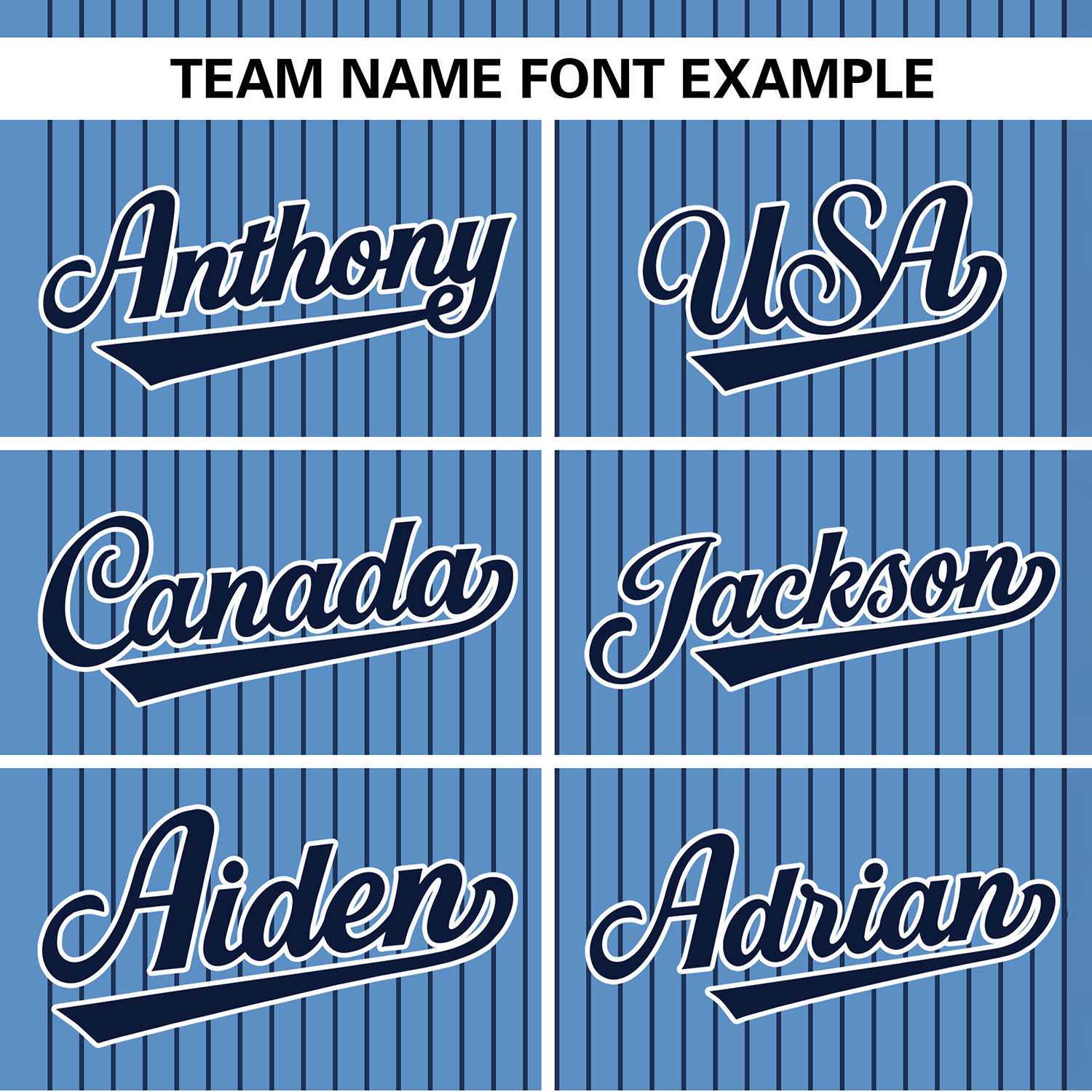Custom Light Blue Navy Stripe Fashion Authentic Two-Button Softball Jersey