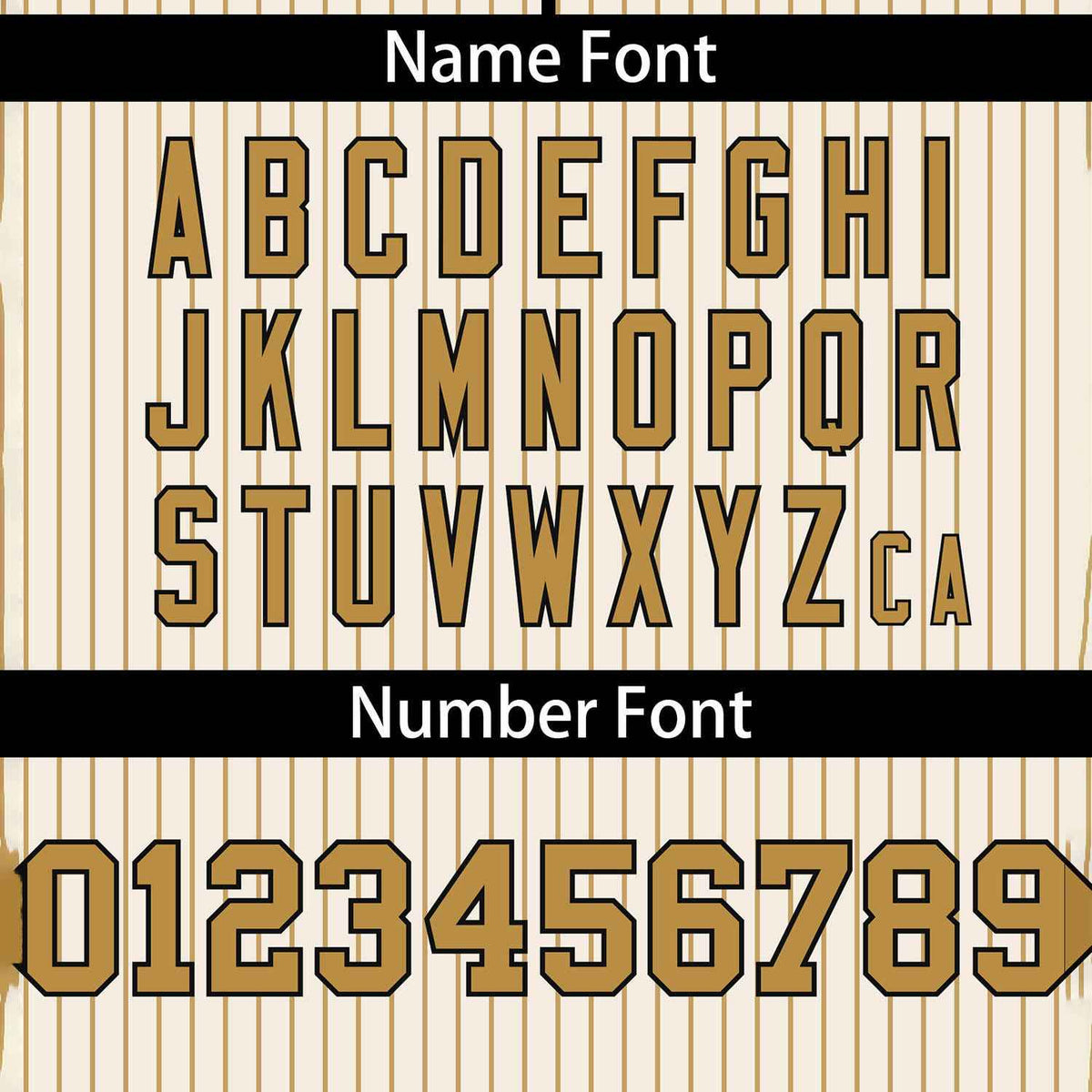 Custom Cream Old Gold Stripe Fashion Authentic Two-Button Softball Jersey