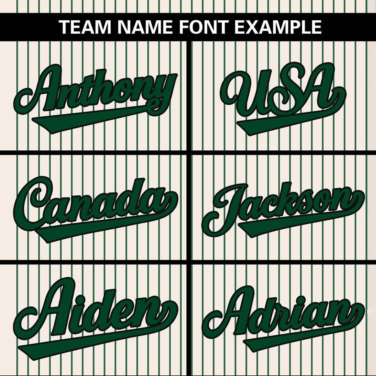 Custom Cream Green Stripe Fashion Authentic Two-Button Softball Jersey