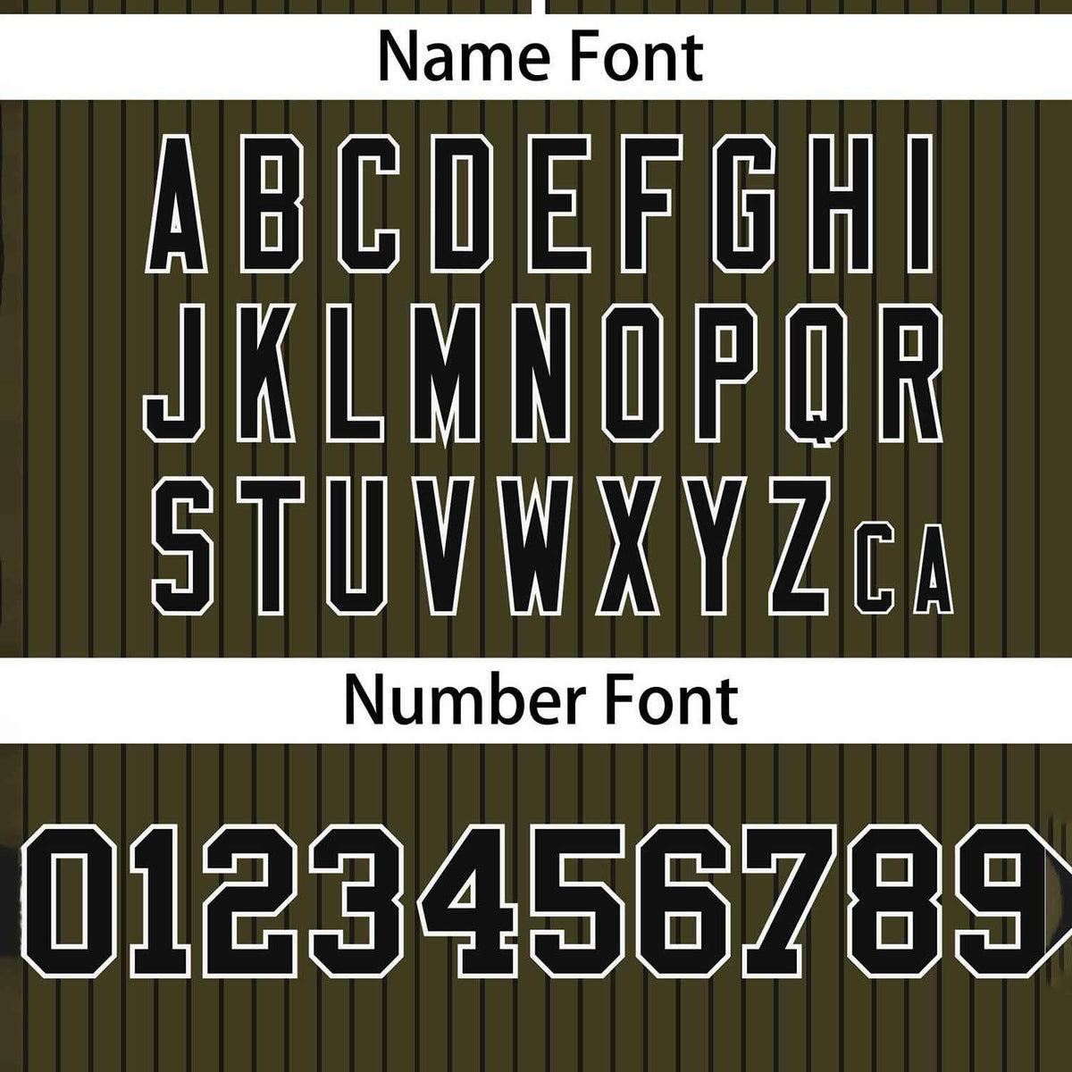 Custom Olive Black Stripe Fashion Authentic Two-Button Softball Jersey