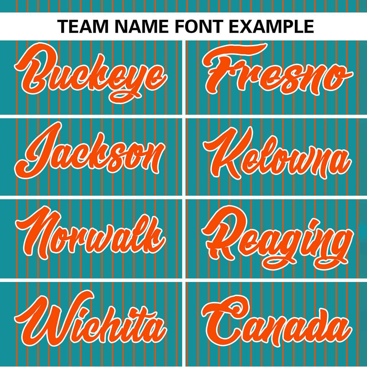 Custom Aqua Orange Stripe Fashion Authentic Two-Button Softball Jersey