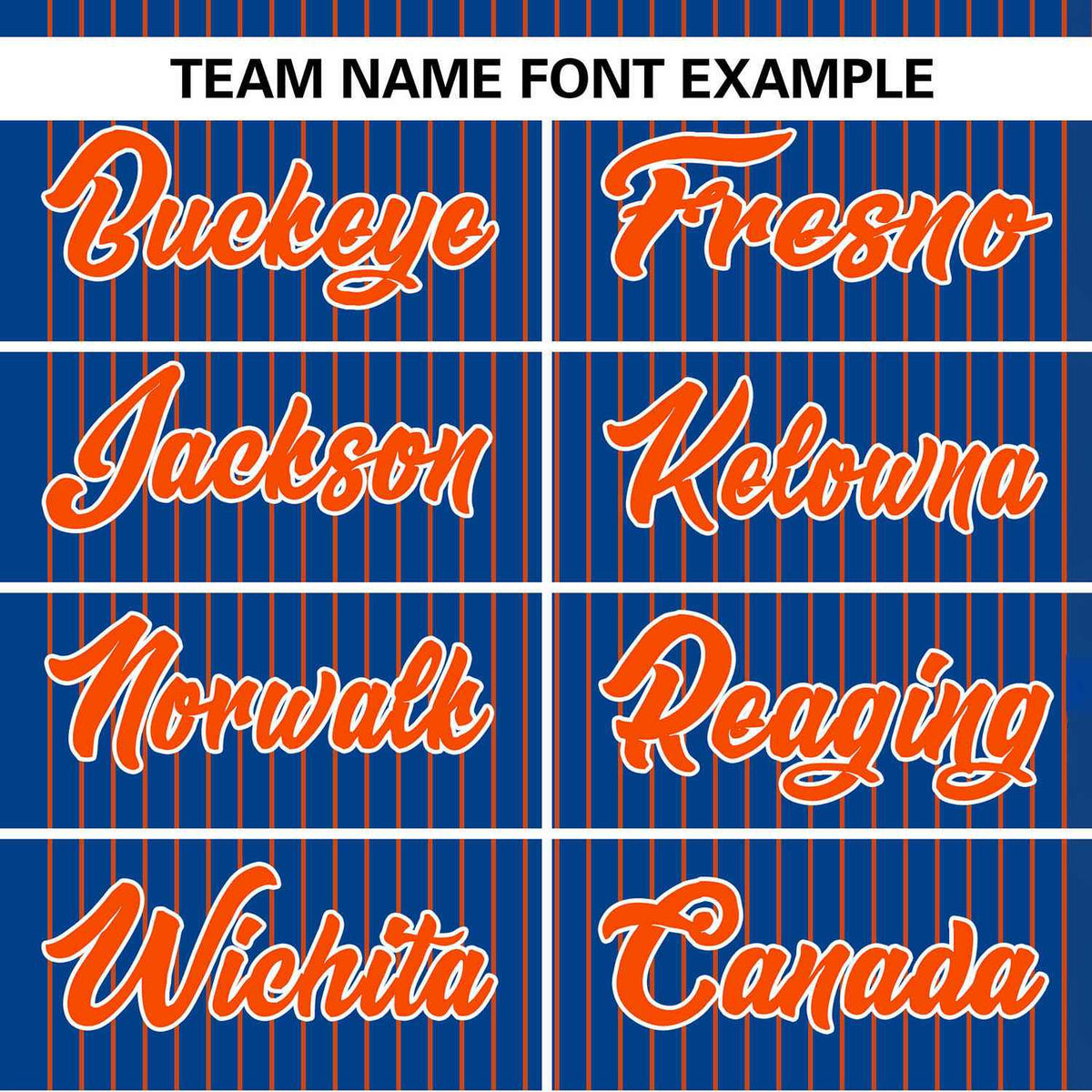 Custom Royal Orange Stripe Fashion Authentic Two-Button Softball Jersey