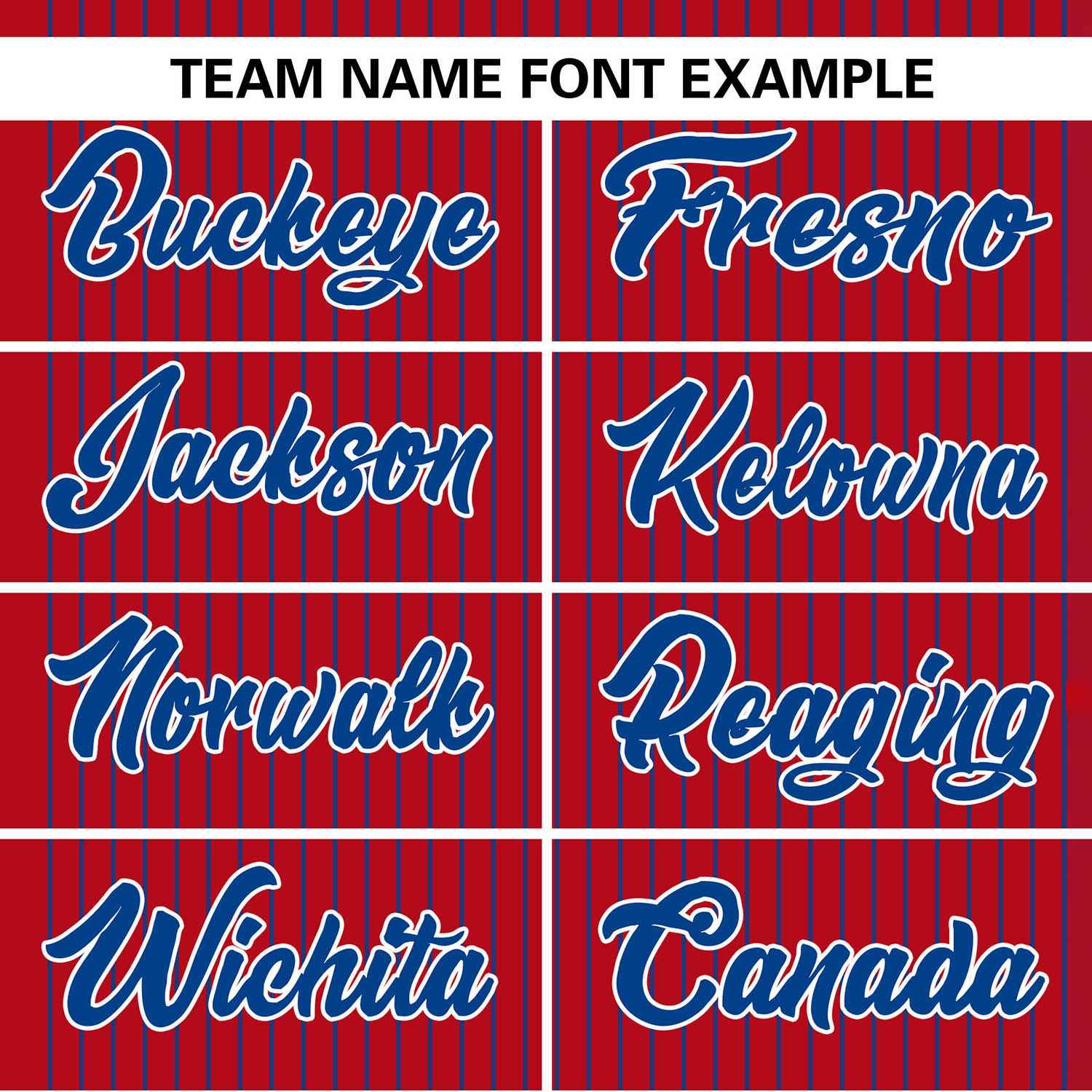 Custom Red Royal Stripe Fashion Authentic Two-Button Softball Jersey