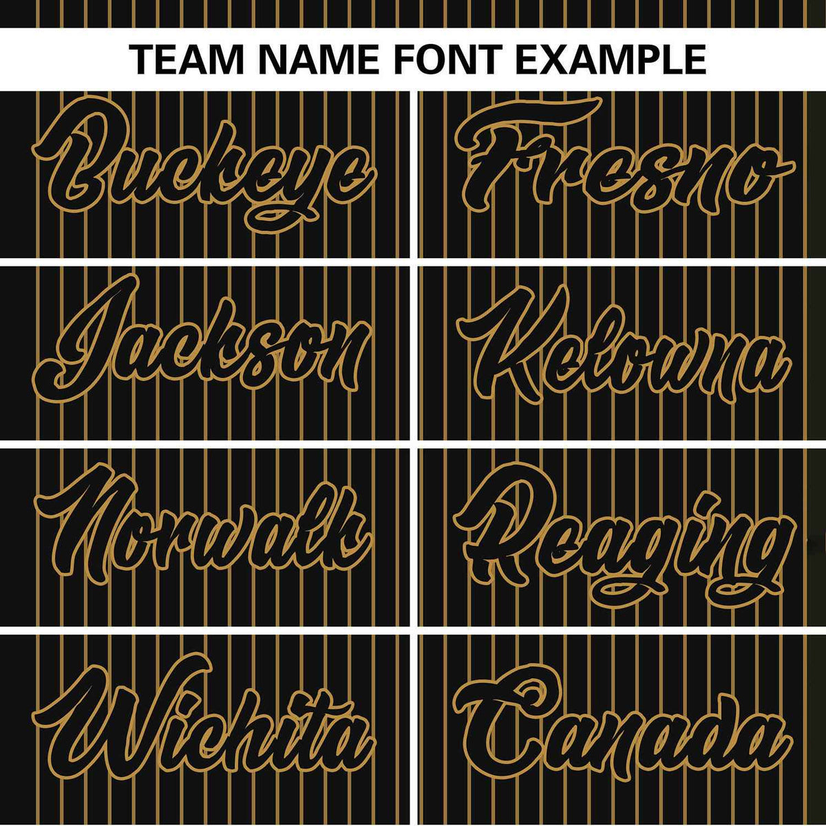 Custom Black Old Gold Stripe Fashion Authentic Two-Button Softball Jersey