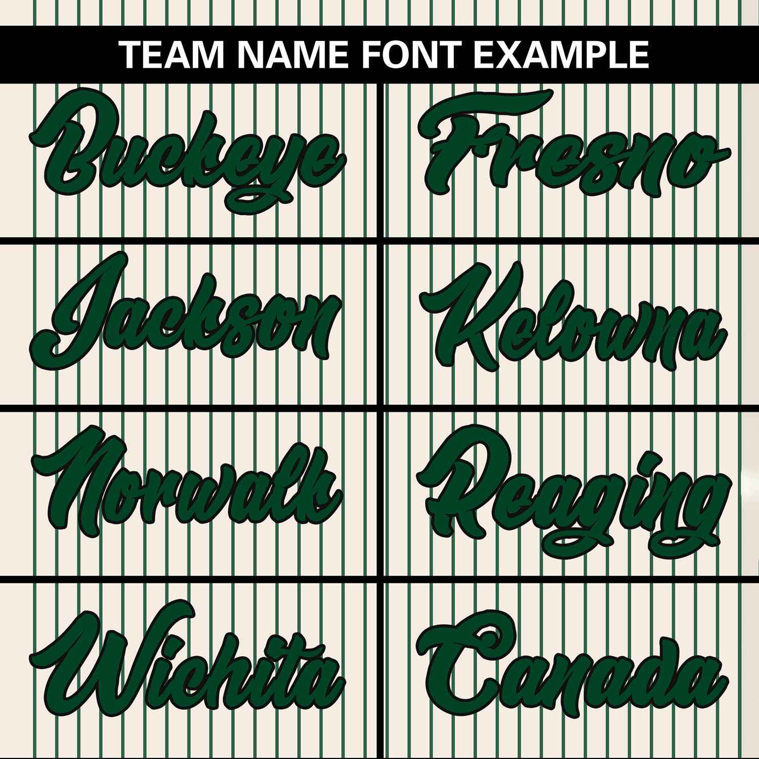 Custom Cream Green Stripe Fashion Authentic Two-Button Softball Jersey