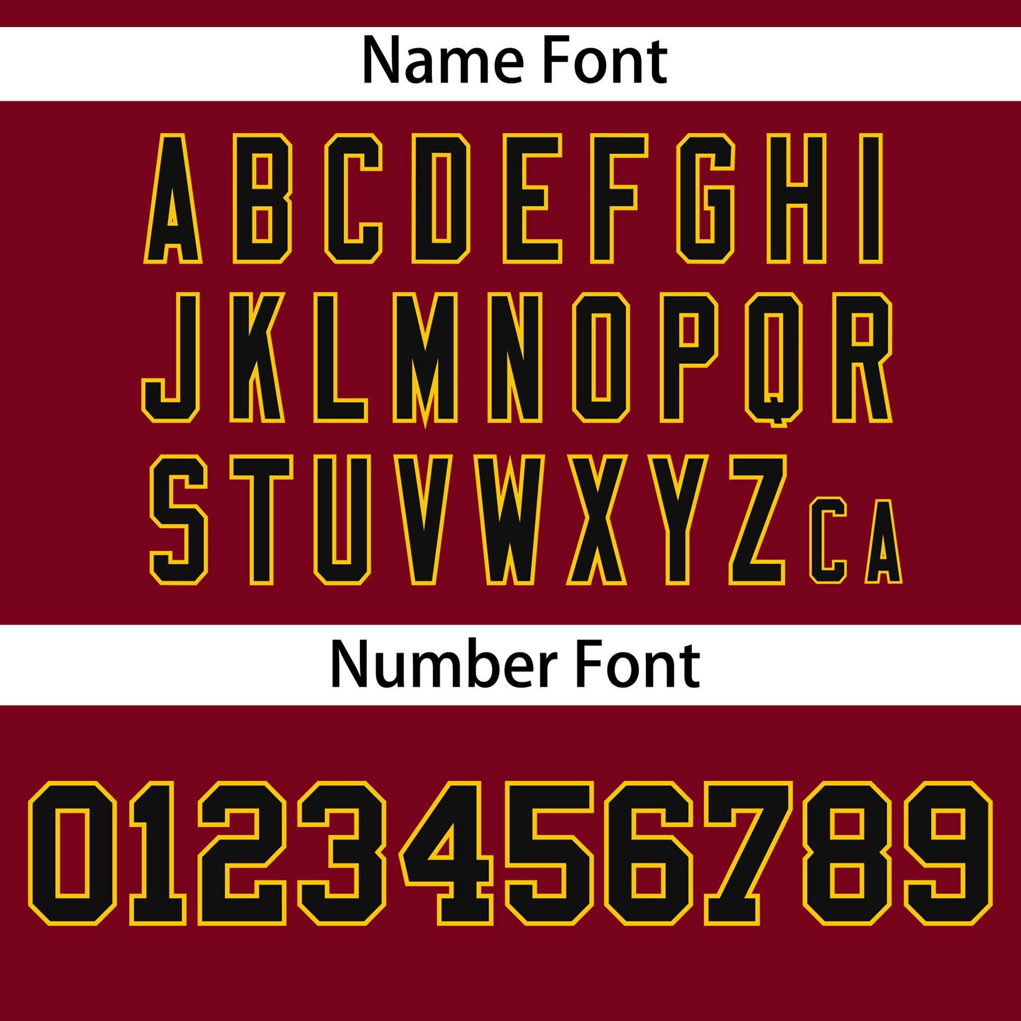 Custom Crimson Black-Gold Color Block Personalized V-Neck Authentic Pullover Baseball Jersey