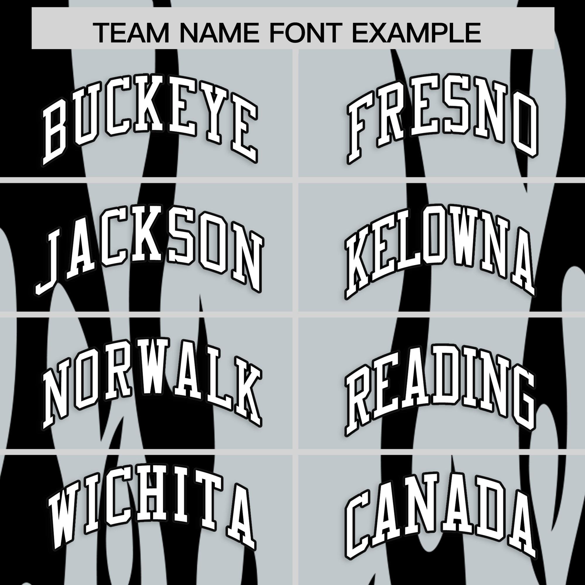 Custom Silver Black Flame Pattern Authentic Pullover Baseball Jersey