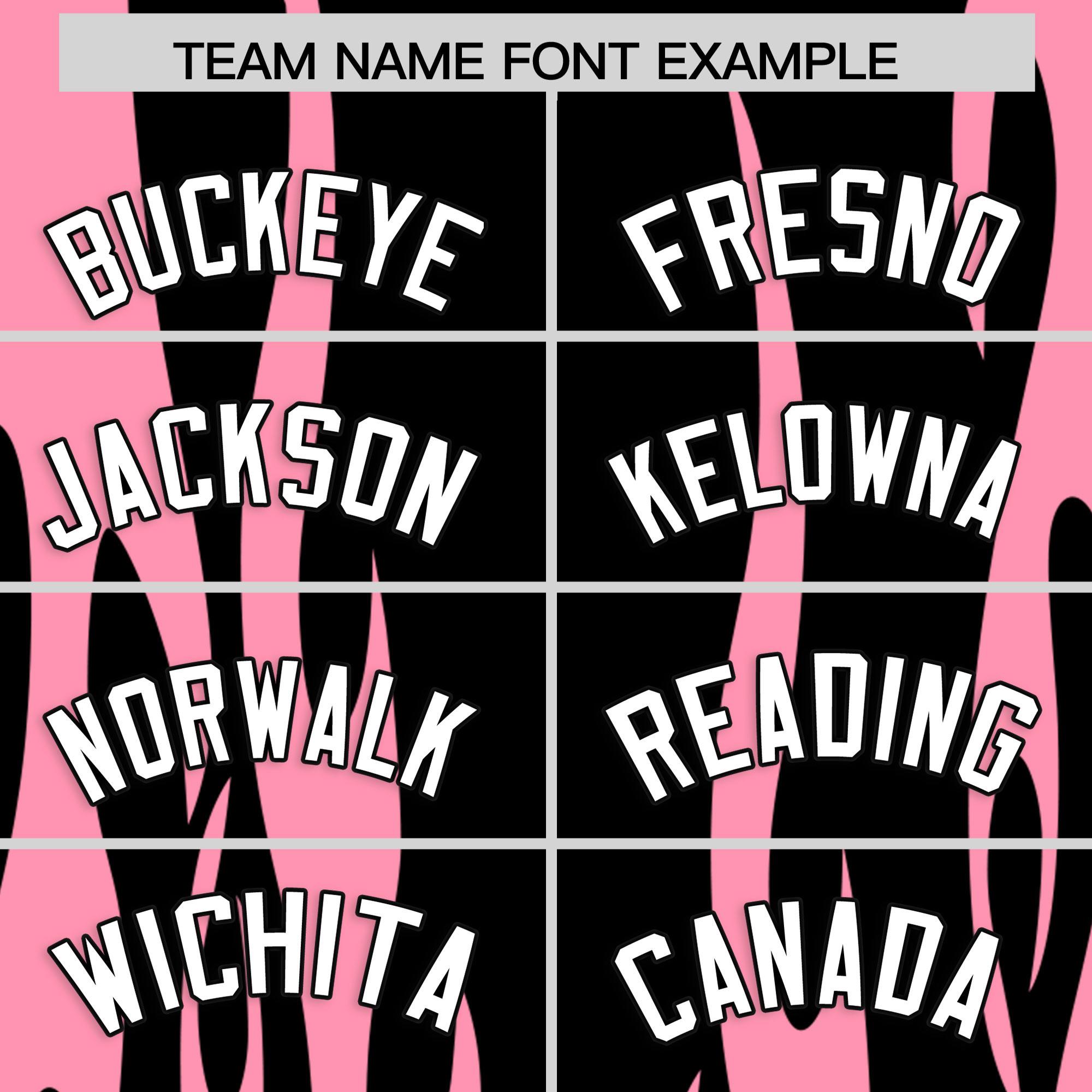 Custom Black Light Pink Flame Pattern Authentic Pullover Baseball Jersey