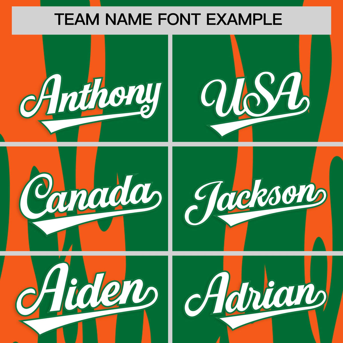 Custom Kelly Green Orange Flame Pattern Authentic Pullover Baseball Jersey