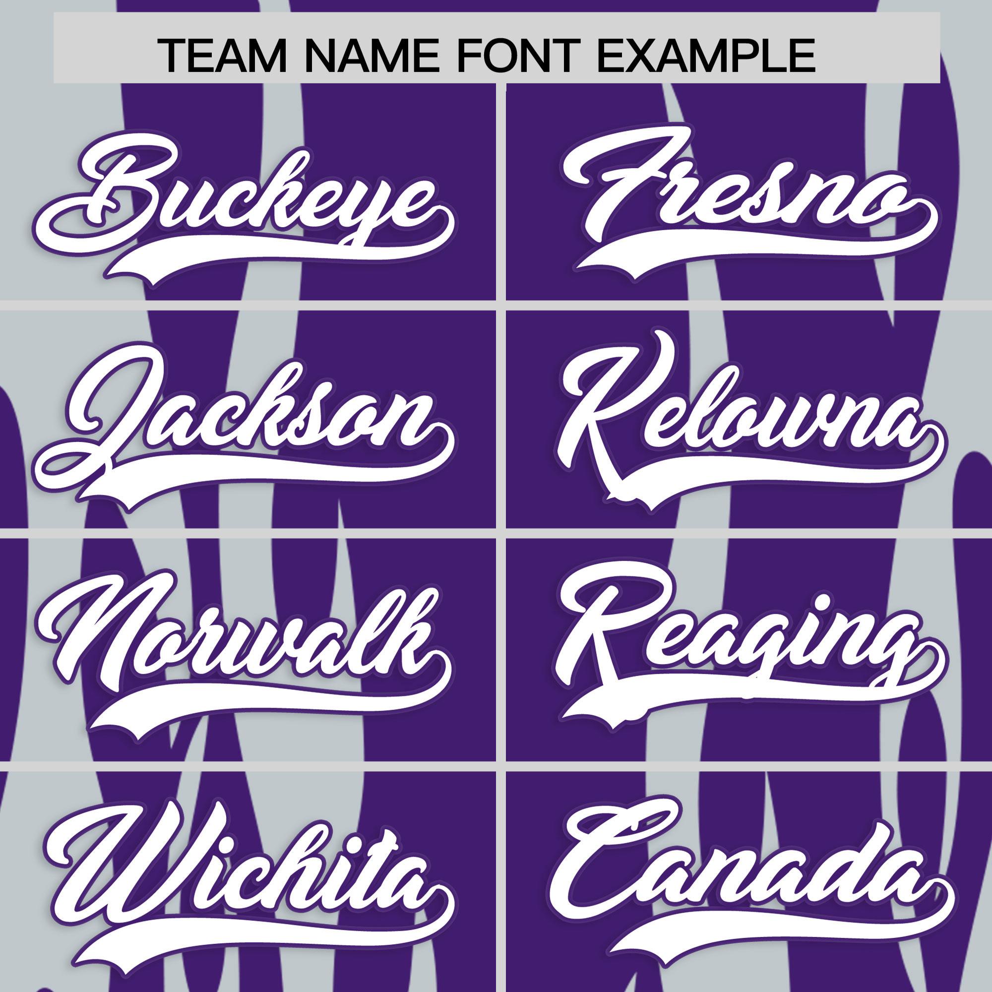 Custom Purple Silver Flame Pattern Authentic Pullover Baseball Jersey