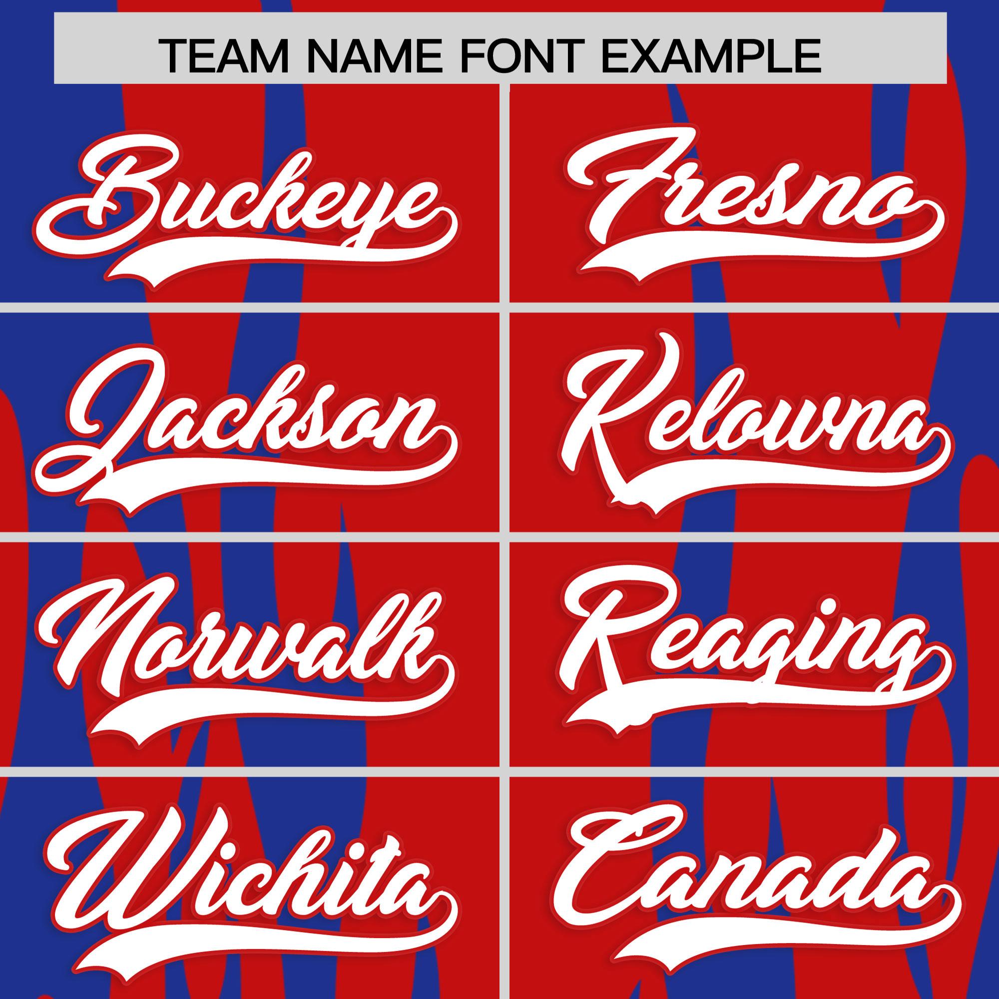 Custom Red Royal Flame Pattern Authentic Pullover Baseball Jersey