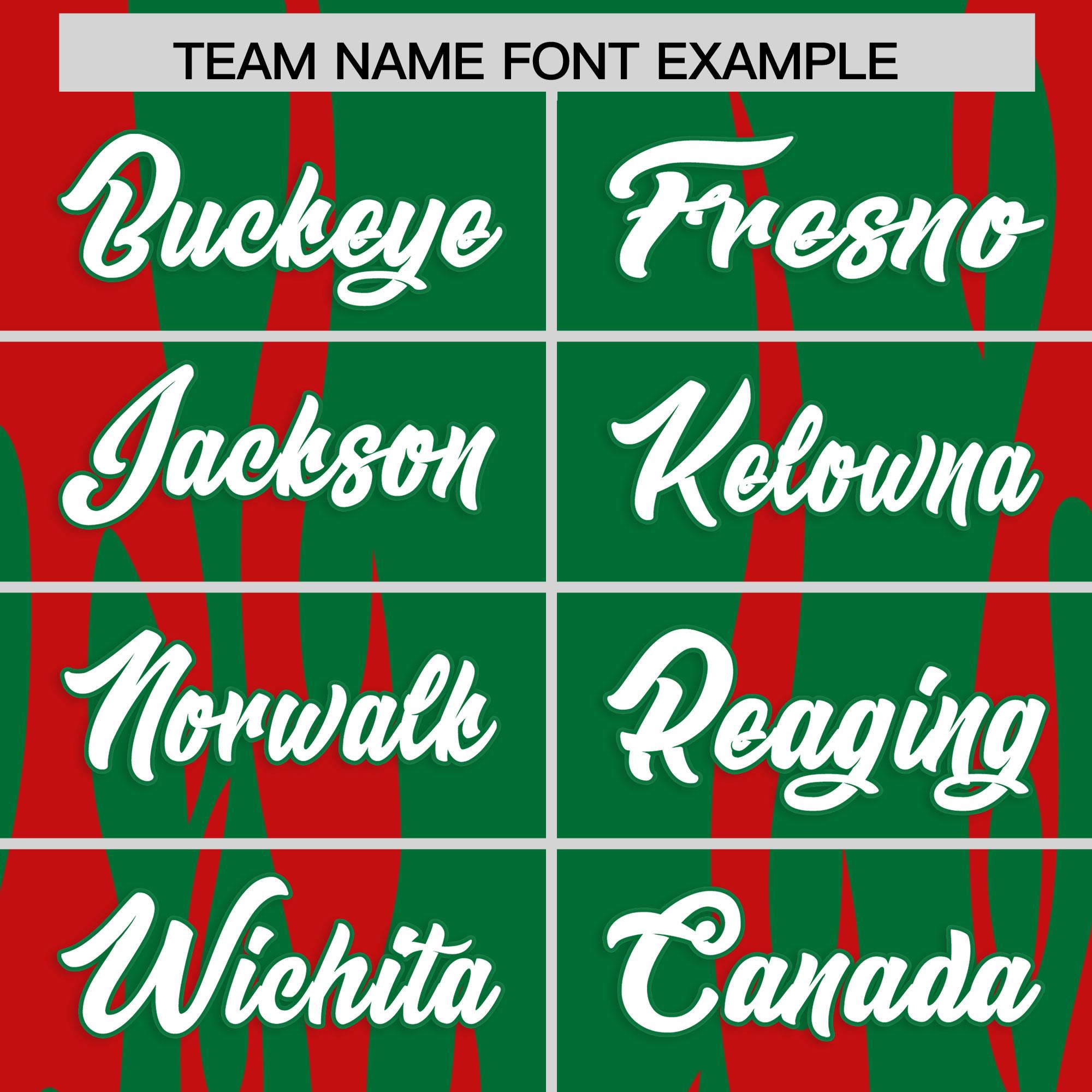 Custom Kelly Green Red Flame Pattern Authentic Pullover Baseball Jersey