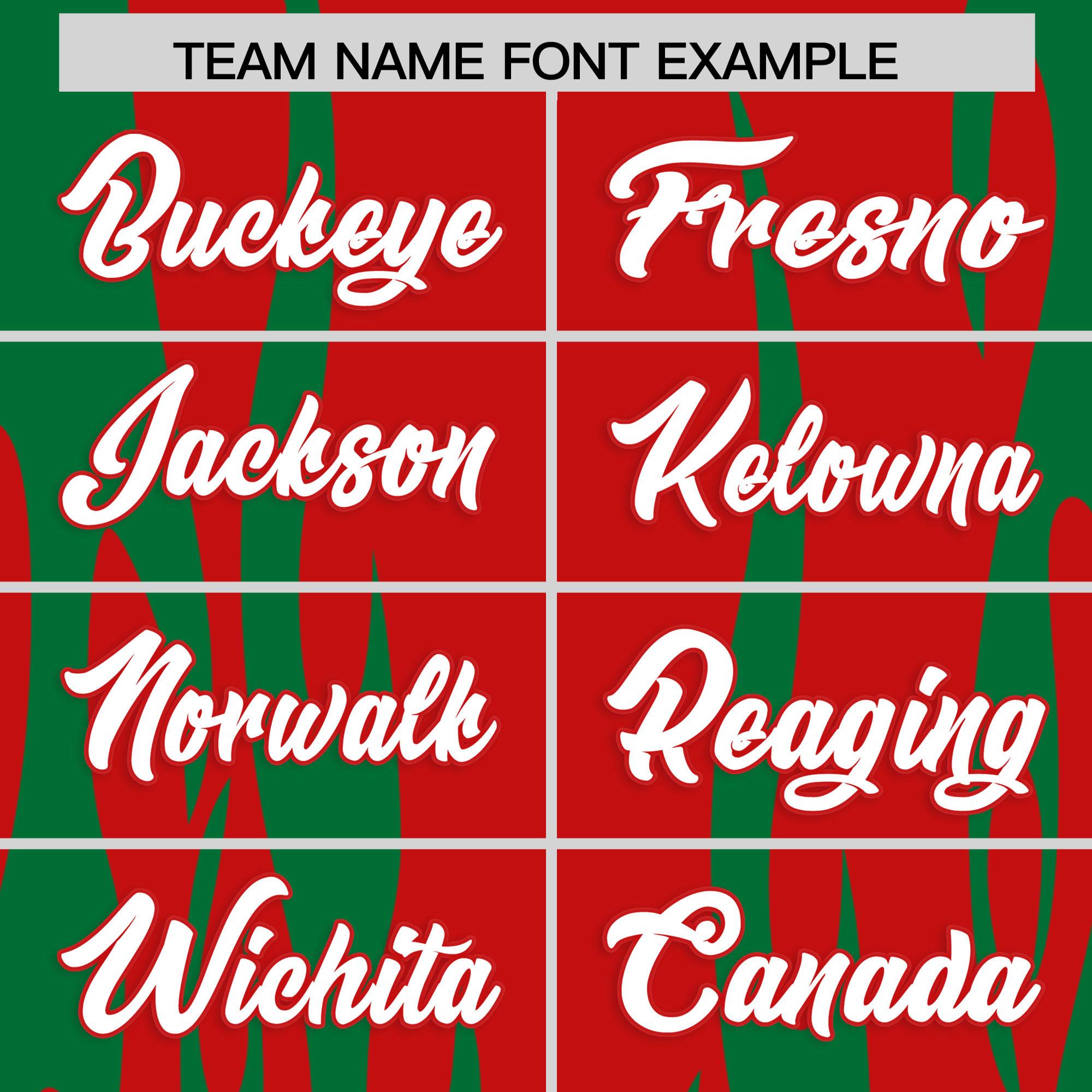 Custom Red Kelly Green Flame Pattern Authentic Pullover Baseball Jersey
