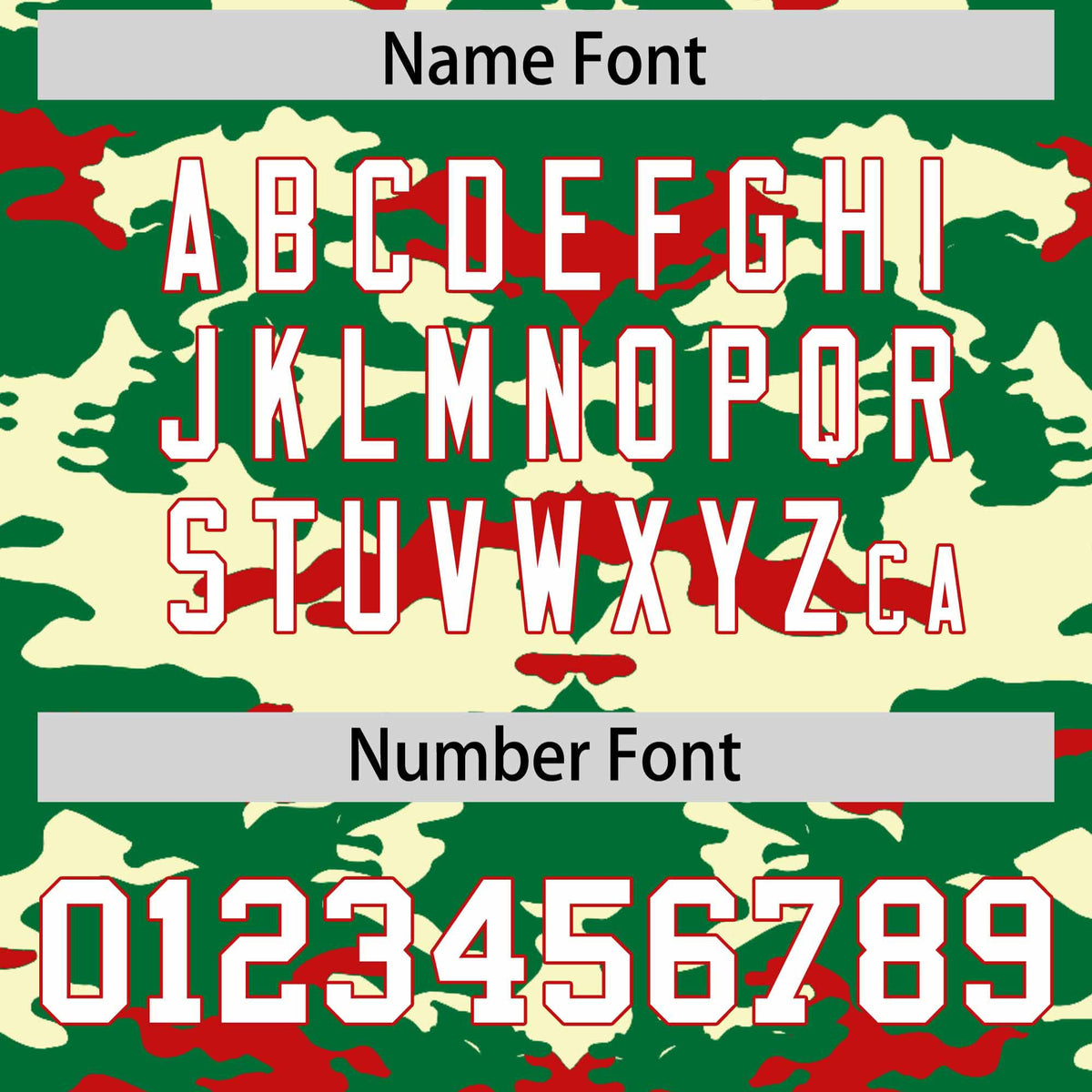 Custom Kelly Green Red Camo Fashion Authentic Sleeveless Baseball Jersey