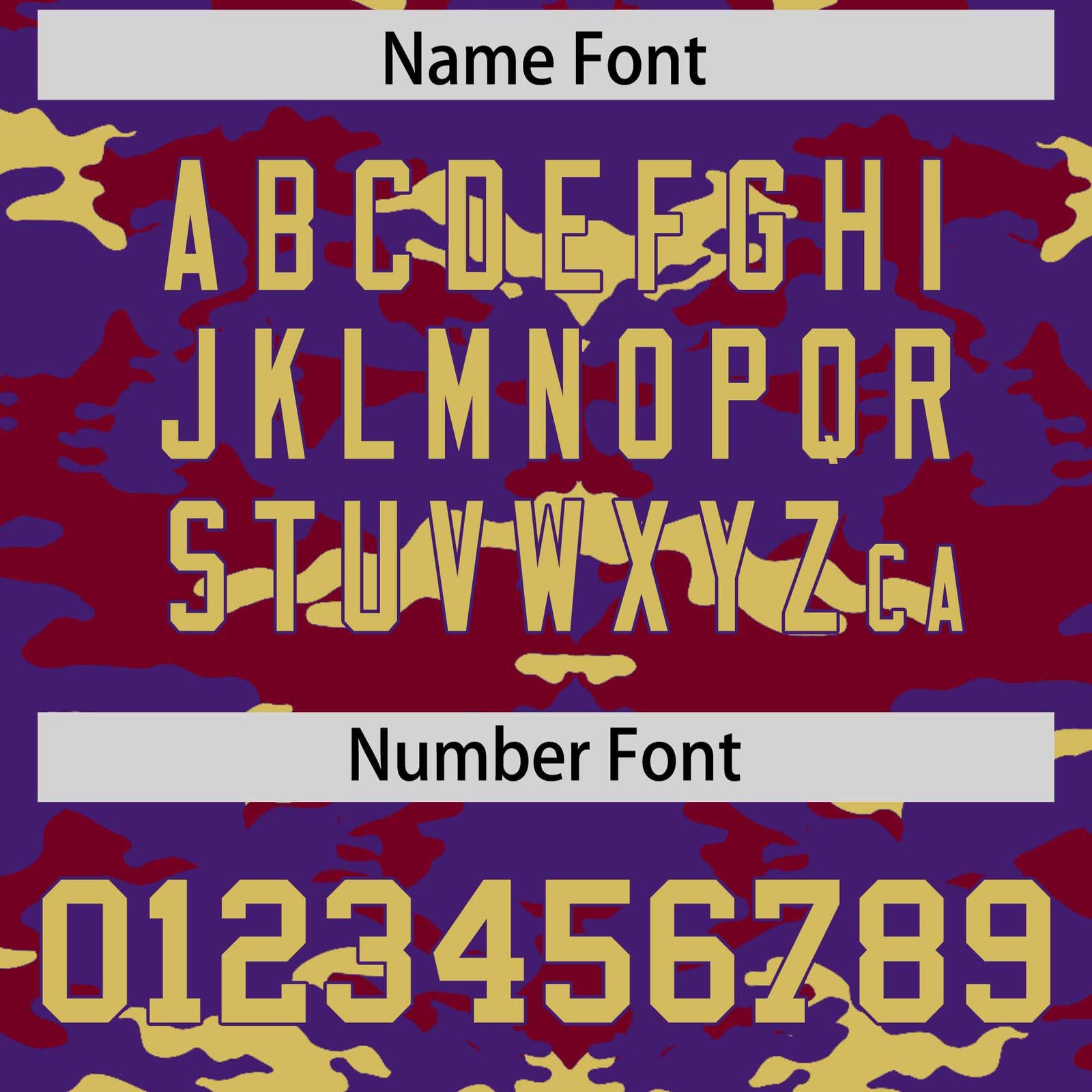 Custom Purple Crimson and Old Gold Camo Fashion Authentic Sleeveless Baseball Jersey