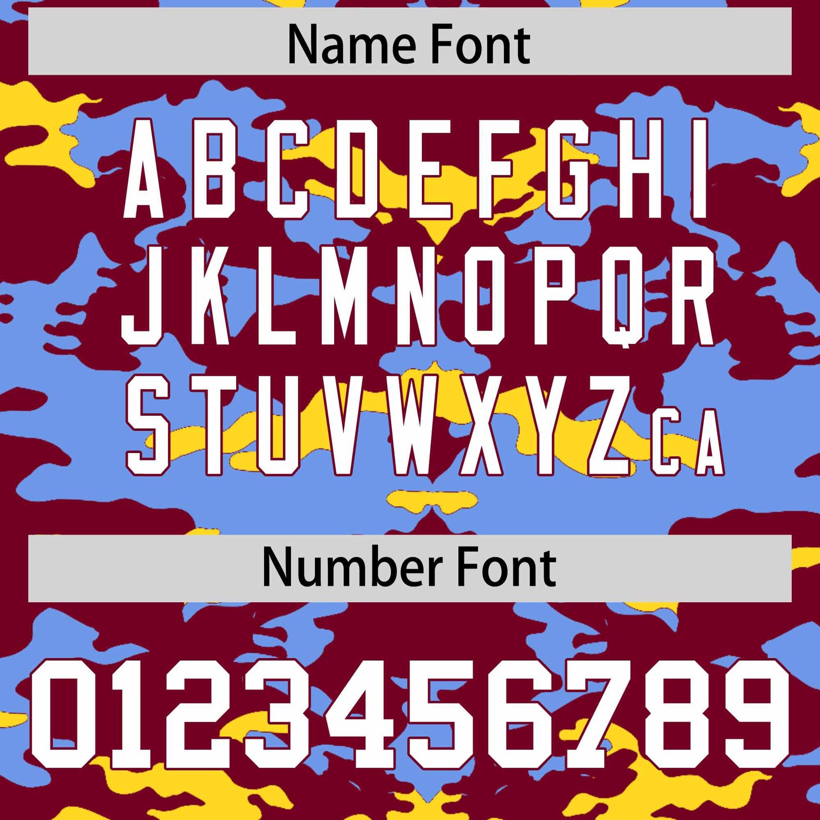 Custom Crimson Light Blue and Gold Camo Fashion Authentic Sleeveless Baseball Jersey