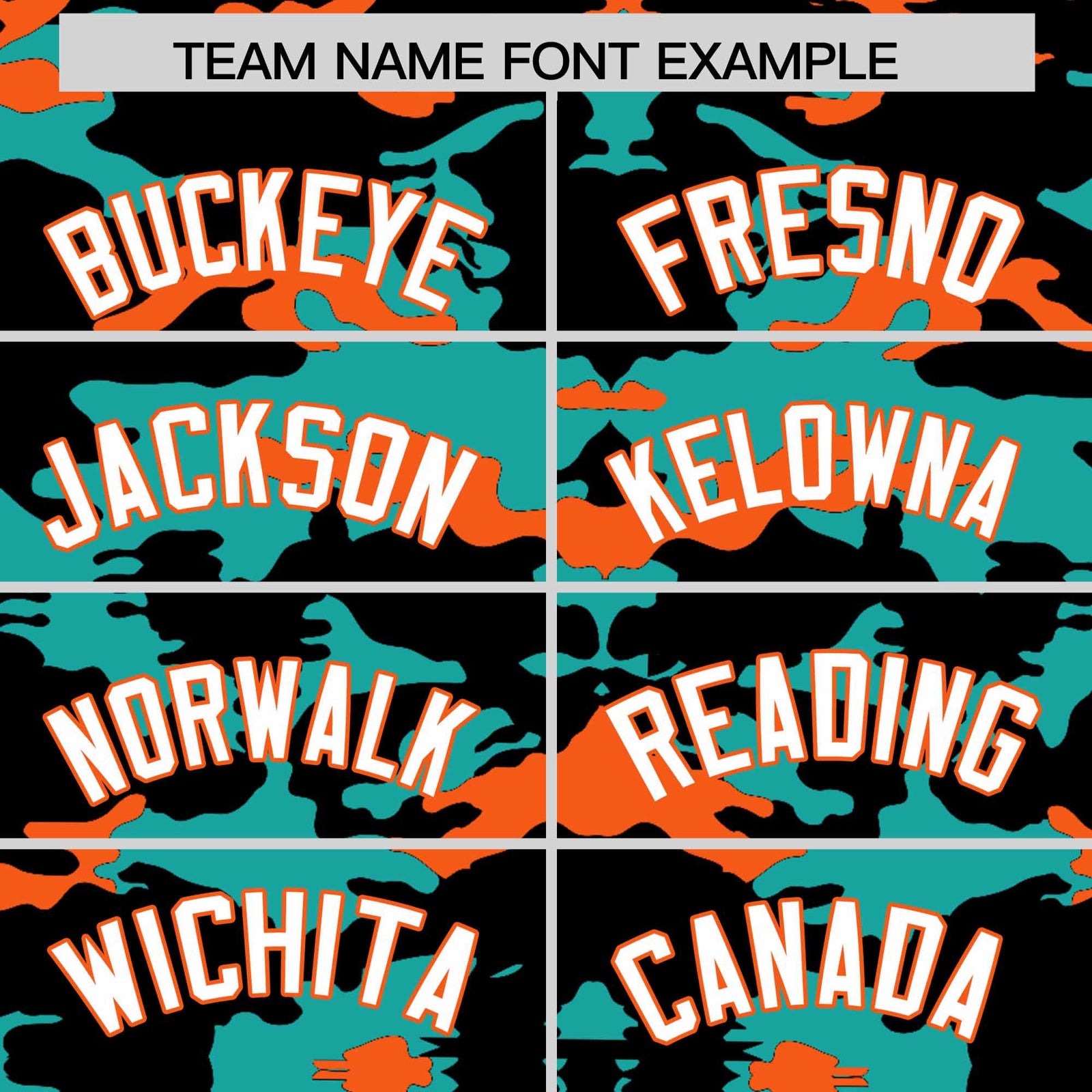 Custom Black Aqua and Orange Camo Fashion Authentic Sleeveless Baseball Jersey