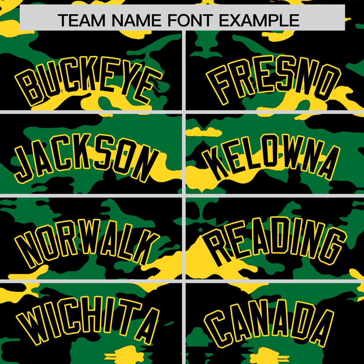 Custom Black Kelly Green and Gold Camo Fashion Authentic Sleeveless Baseball Jersey