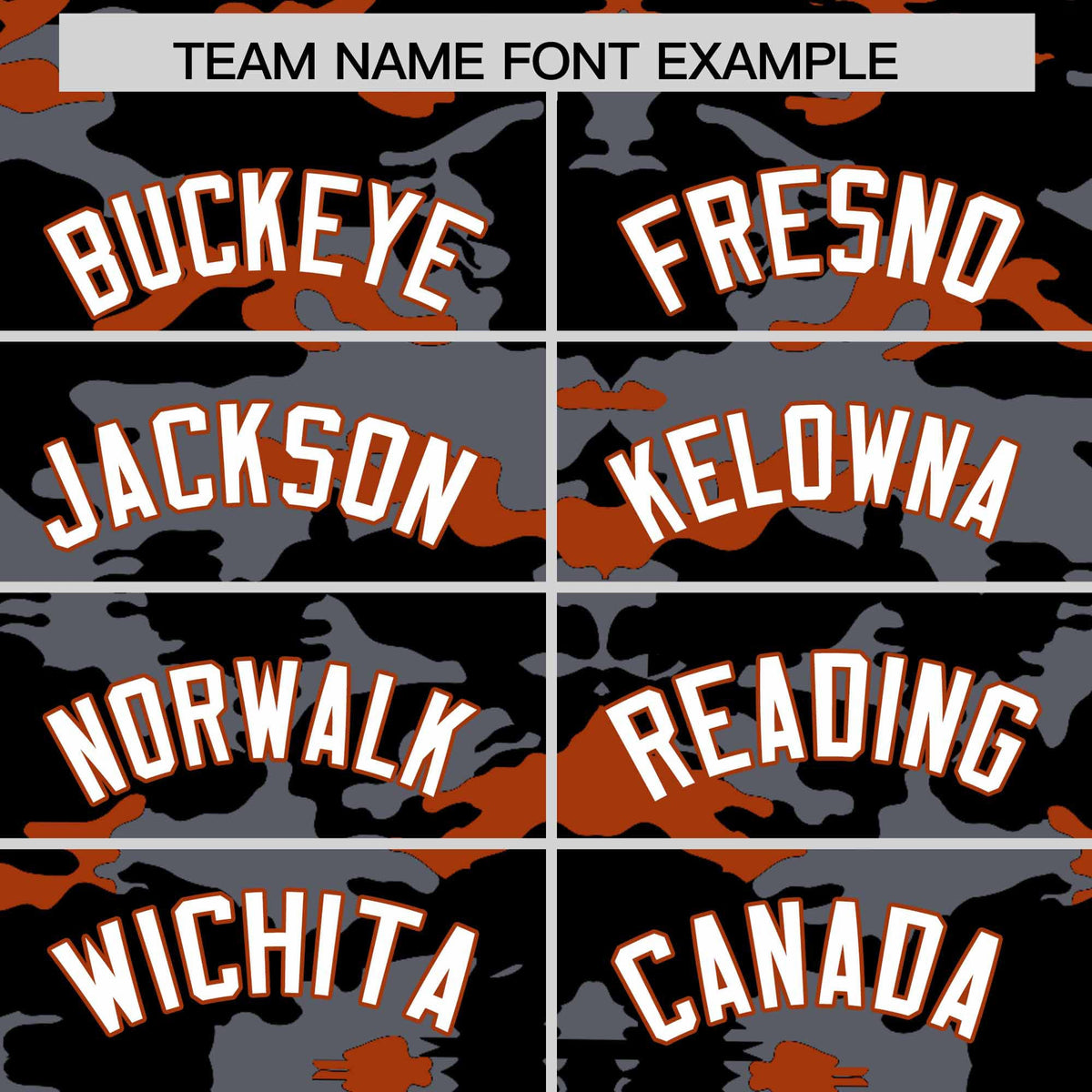 Custom Black Gray and Texas Orange Camo Fashion Authentic Sleeveless Baseball Jersey