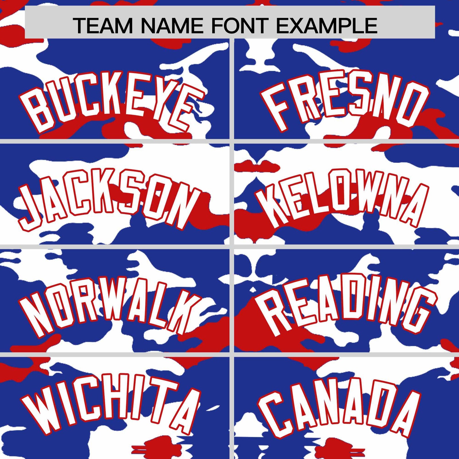 Custom Royal White and Red Camo Fashion Authentic Sleeveless Baseball Jersey