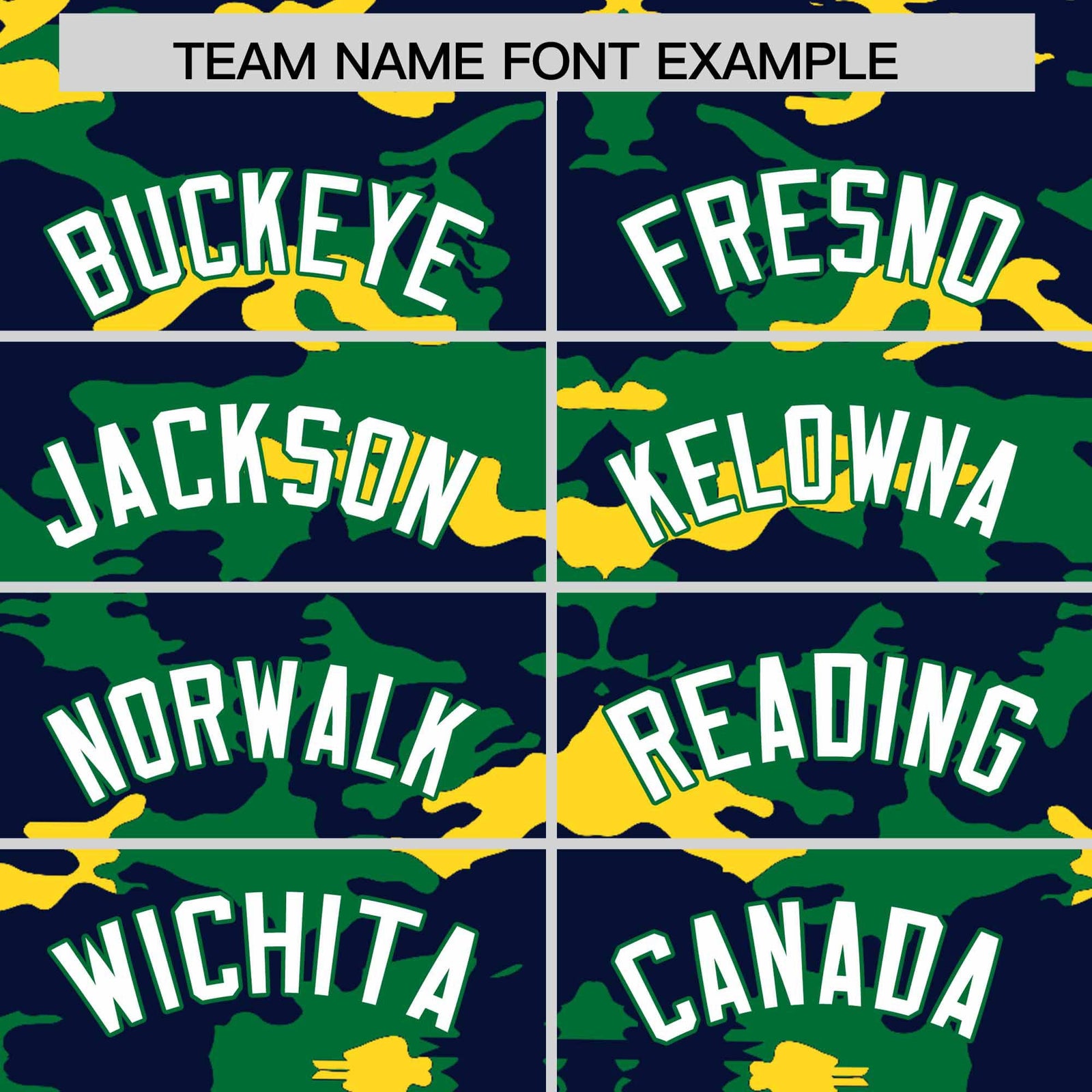 Custom Navy Kelly Green and Gold Camo Fashion Authentic Sleeveless Baseball Jersey