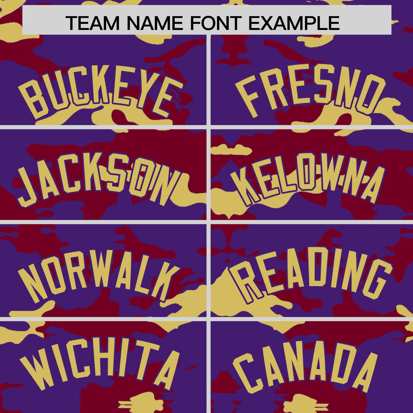 Custom Purple Crimson and Old Gold Camo Fashion Authentic Sleeveless Baseball Jersey