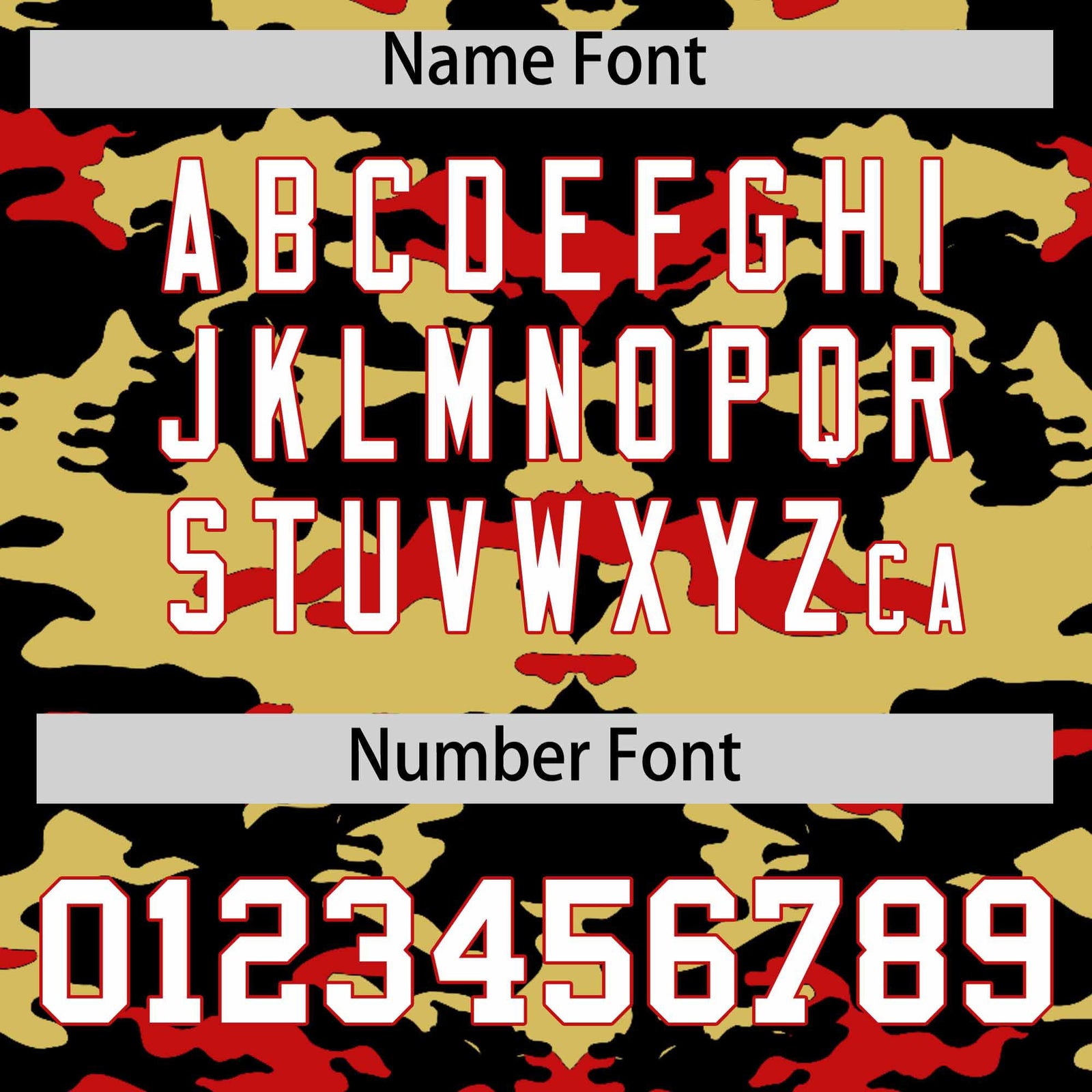 Custom Black Old Gold and Red Camo Fashion Authentic Sleeveless Baseball Jersey