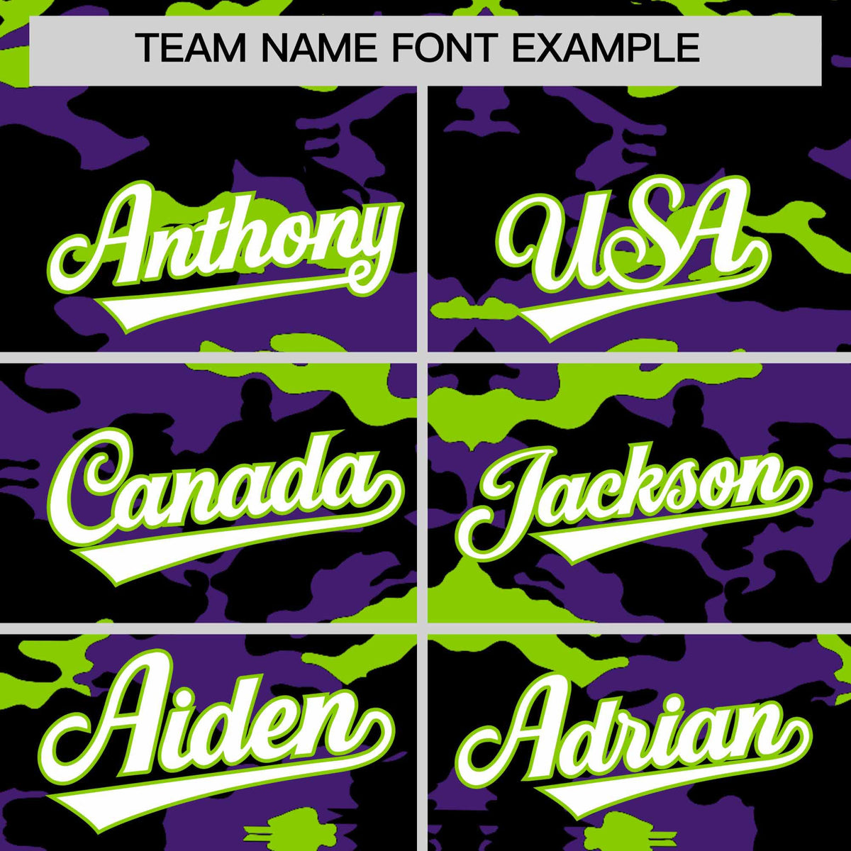 Custom Black Purple and Neon Green Camo Fashion Authentic Sleeveless Baseball Jersey